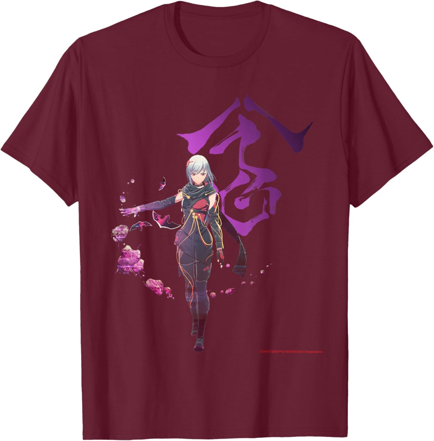 Scarlet Nexus Kasane Randall T-Shirt - T-Shirt | Maroon