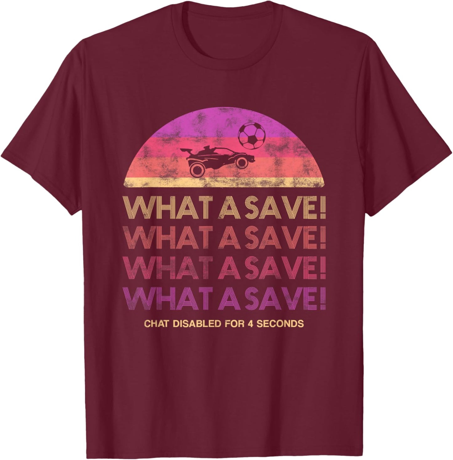 What a save chat disabled gaming car rocket T-Shirt - T-Shirt | Maroon