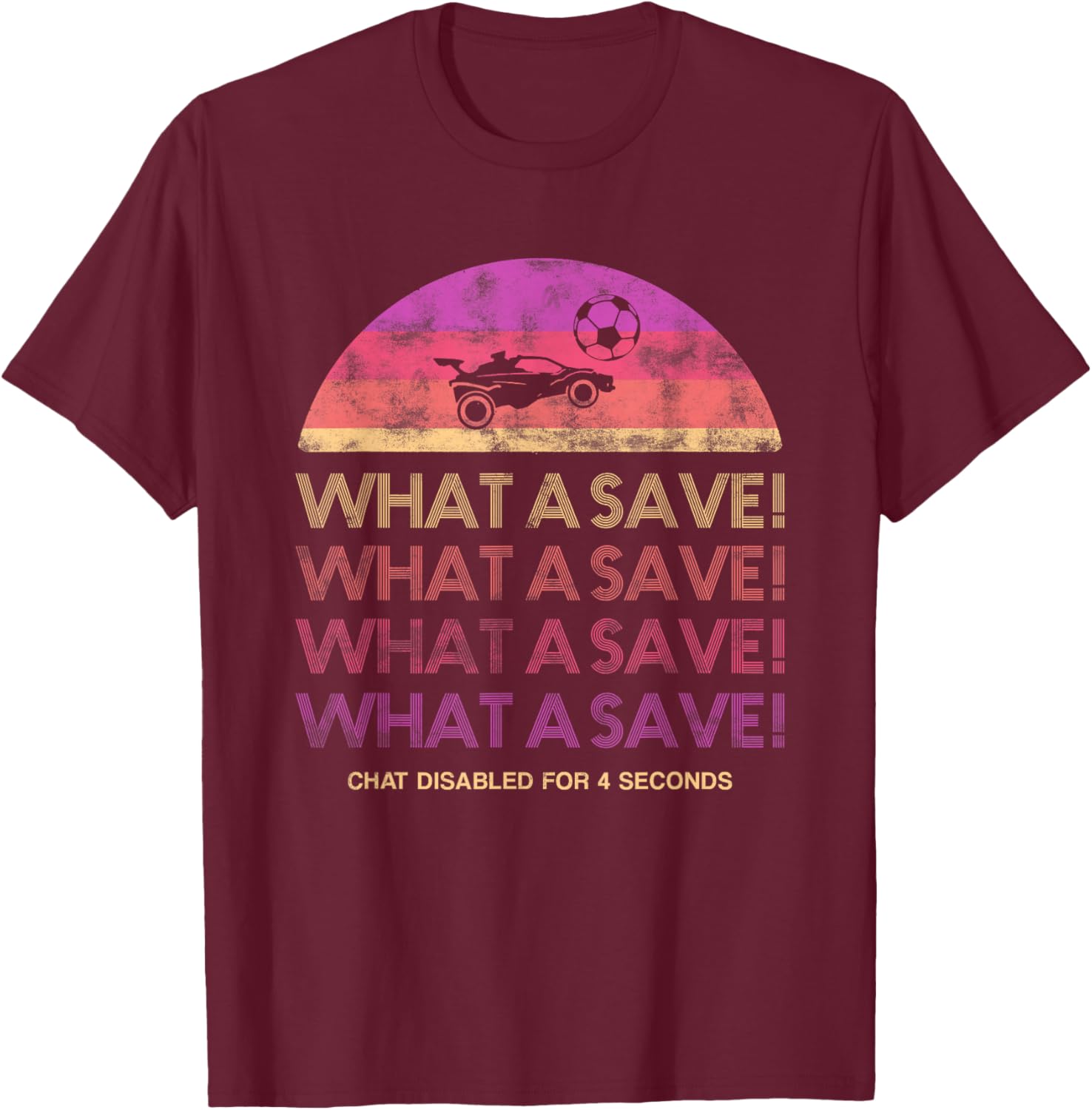 What a save chat disabled gaming car rocket T-Shirt - T-Shirt | Maroon