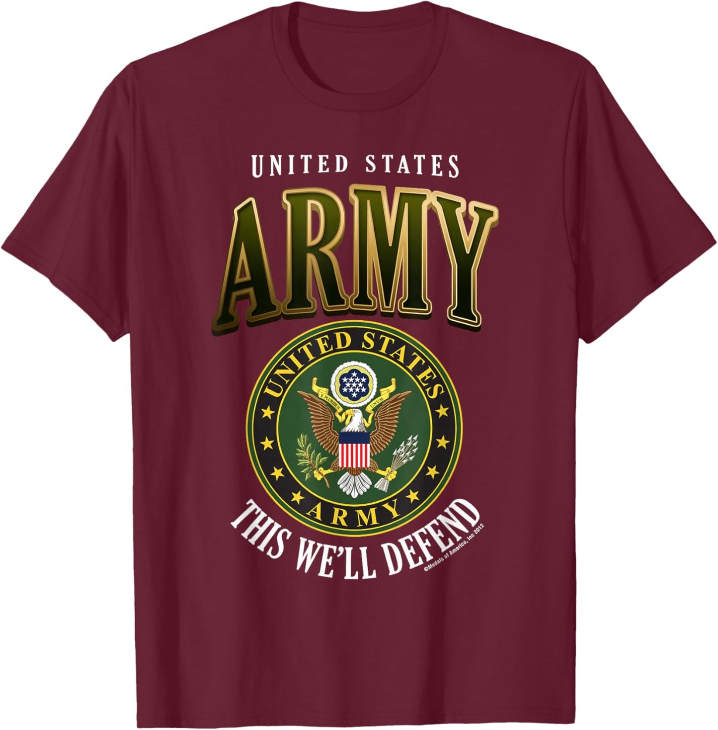 United States Army This We’ll Defend T-Shirt - T-Shirt | Maroon