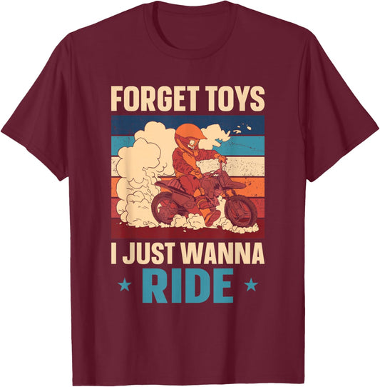 Dirt Bike Motorcross MX Rider Vintage Kids Toddler T-Shirt - T-Shirt | Maroon