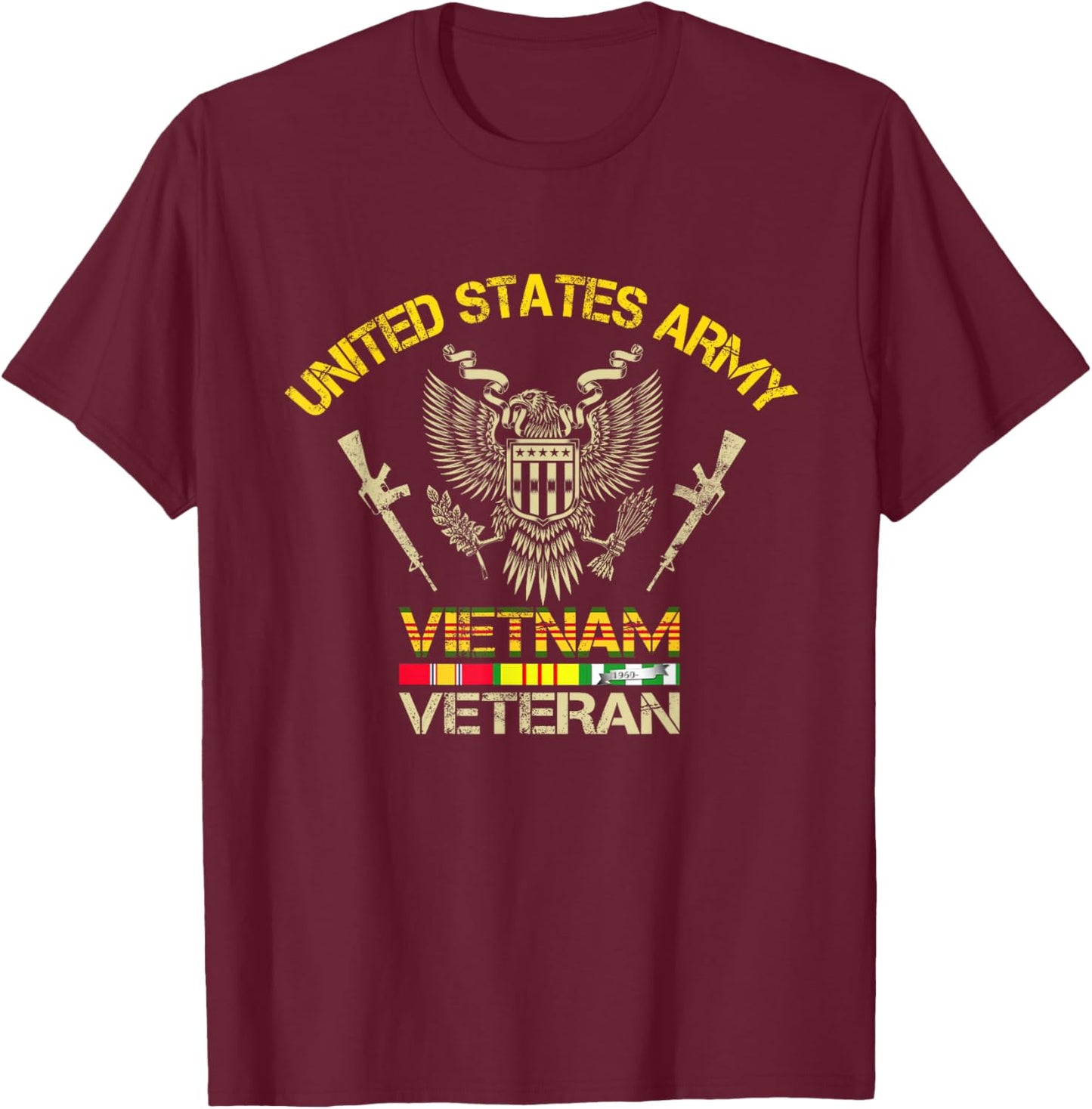 U.S Army Vietnam Veteran T Shirt Vietnam War Veterans Day T-Shirt - T-Shirt | Maroon