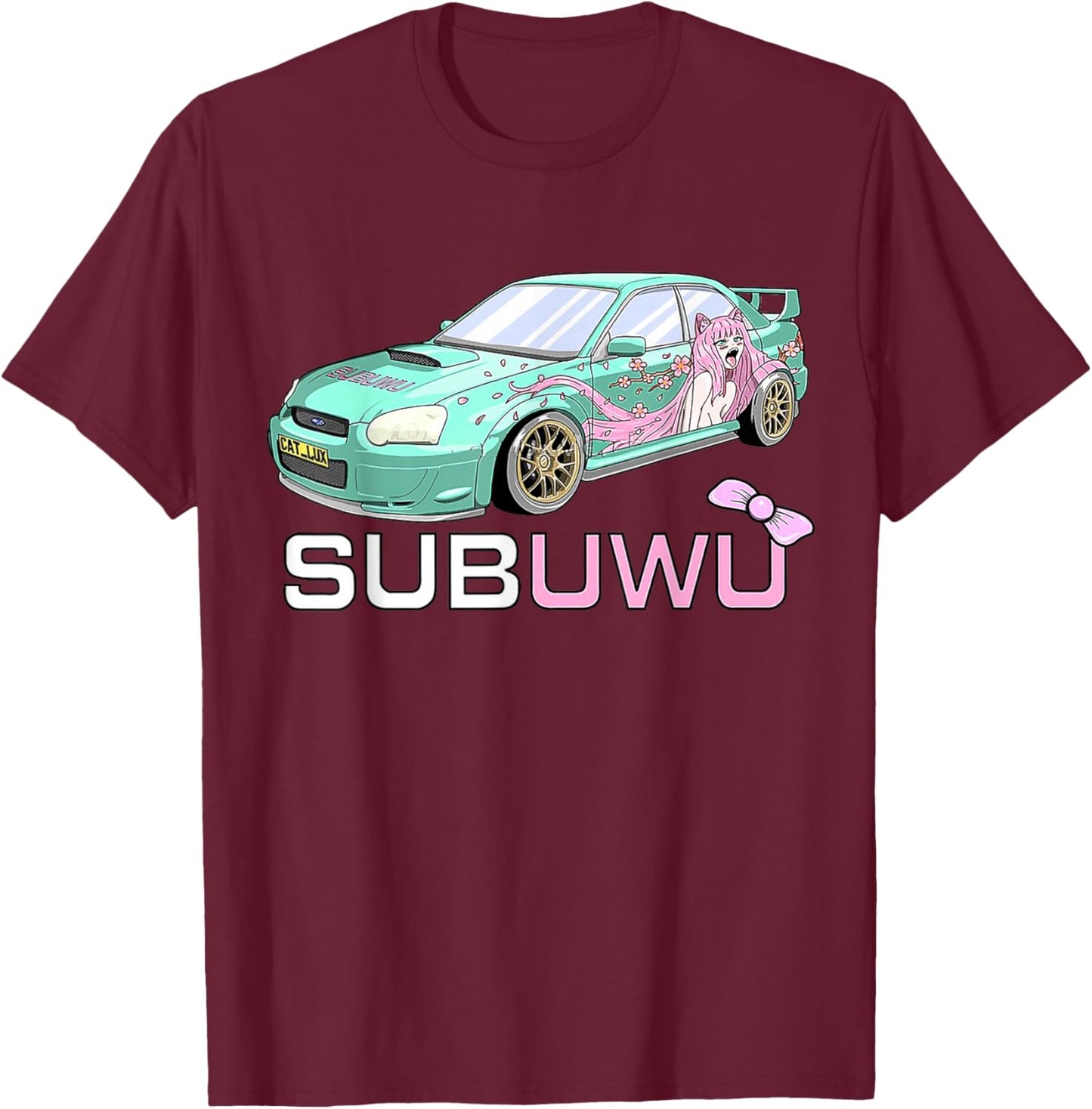 SubUwU Anime Lover Cute Otaku Fan Gift T-Shirt - T-Shirt | Maroon