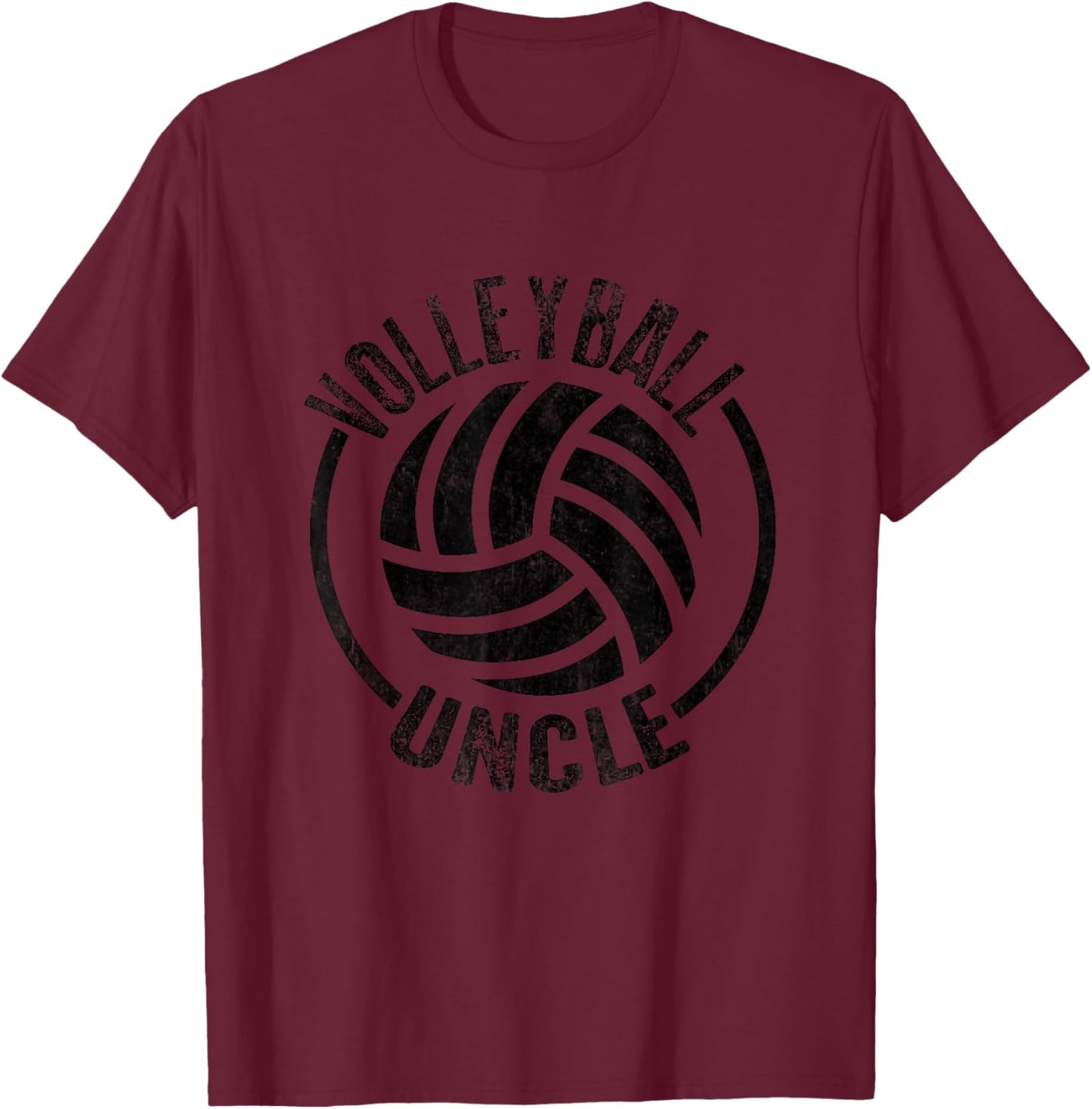 Volleyball Uncle Big Volleyball T-Shirt - T-Shirt | Maroon