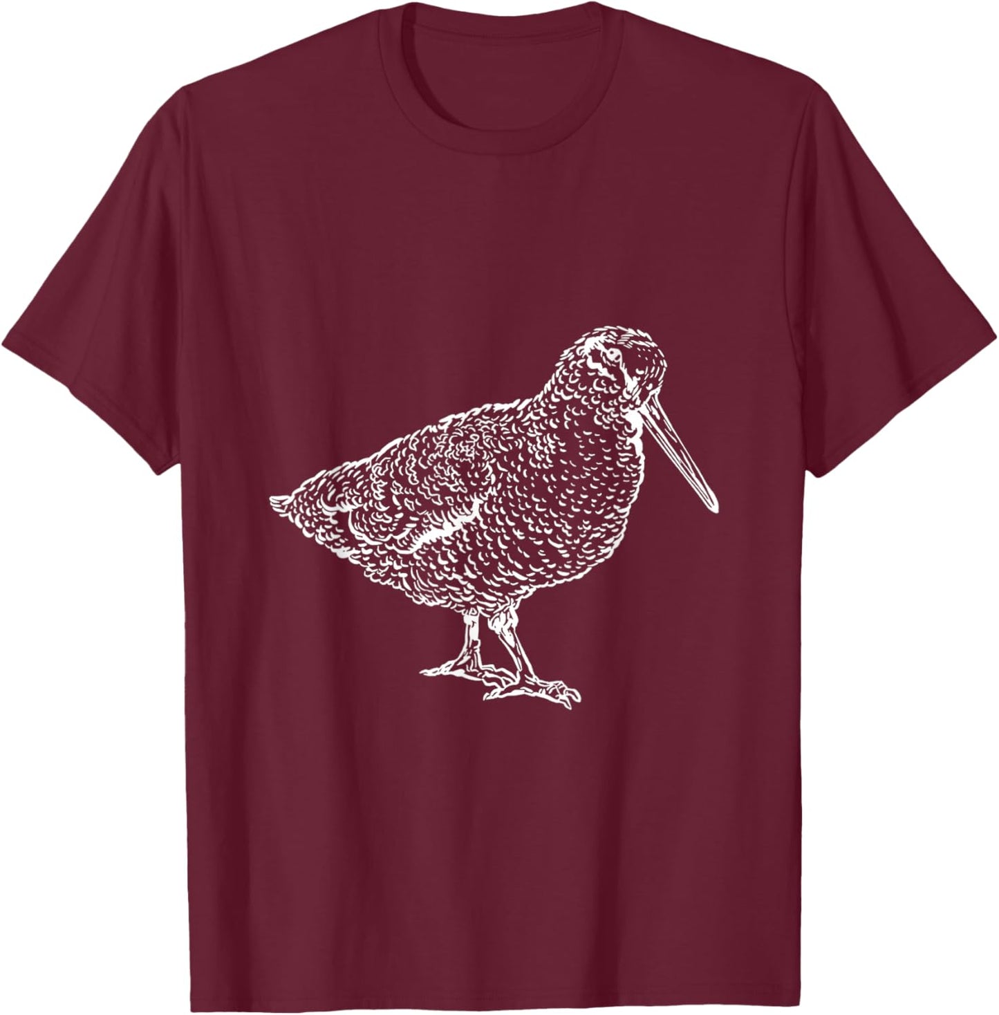 Woodcock Sky Dance Timberdoodle Woodcock Lover Woodcock Bird T-Shirt - T-Shirt | Maroon