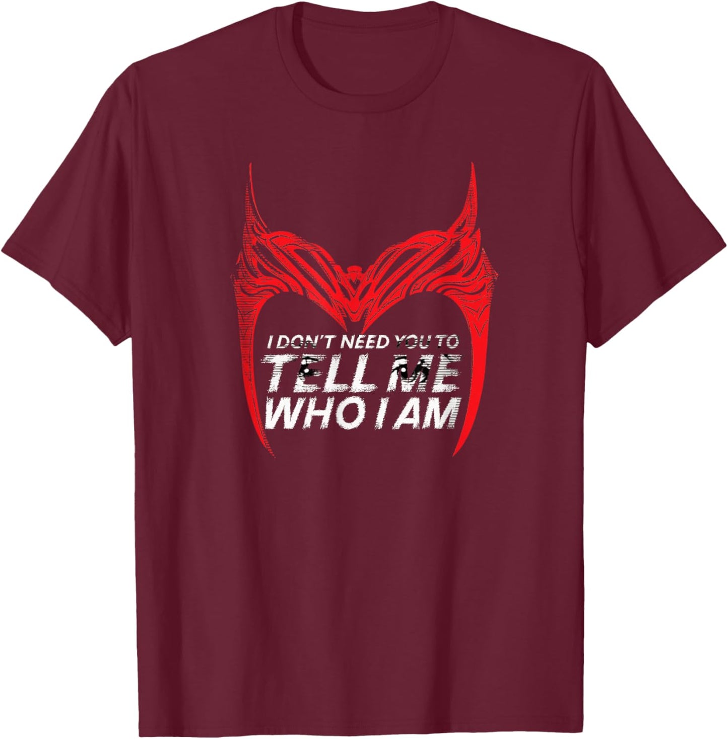 Marvel WandaVision Scarlet Witch Quote T-Shirt - T-Shirt | Maroon