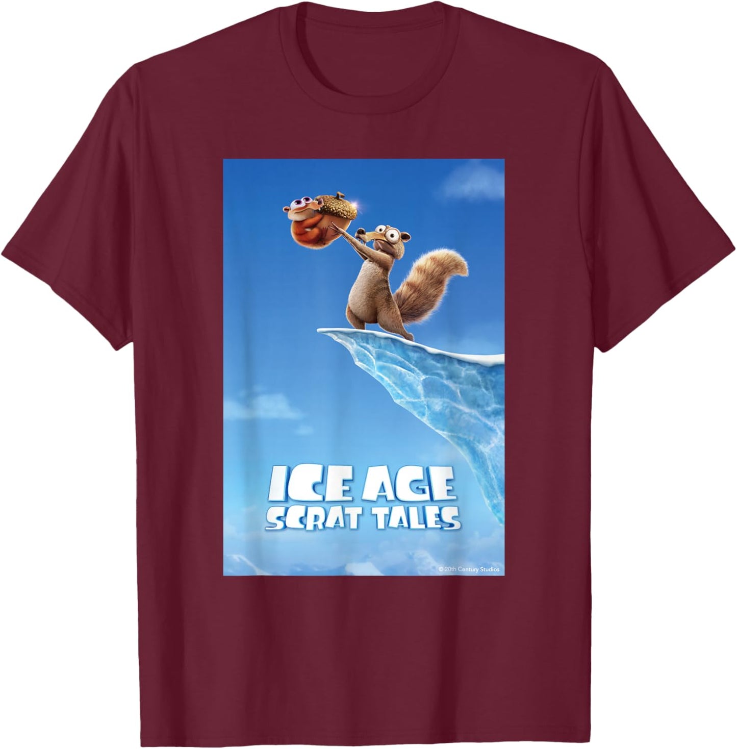 Ice Age: Scrat Tales Poster T-Shirt - T-Shirt | Maroon