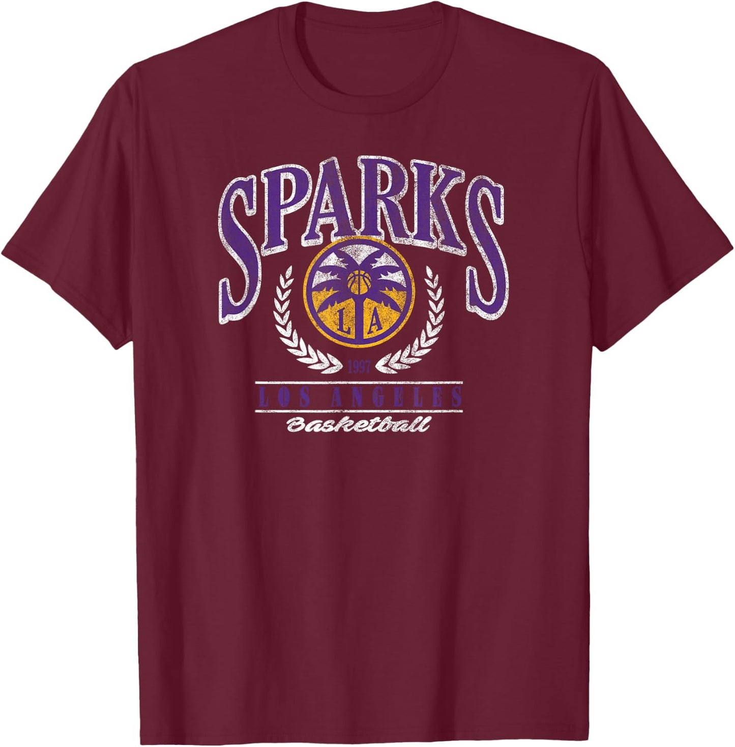 WNBA Los Angeles Sparks Top Class T-Shirt - T-Shirt | Maroon