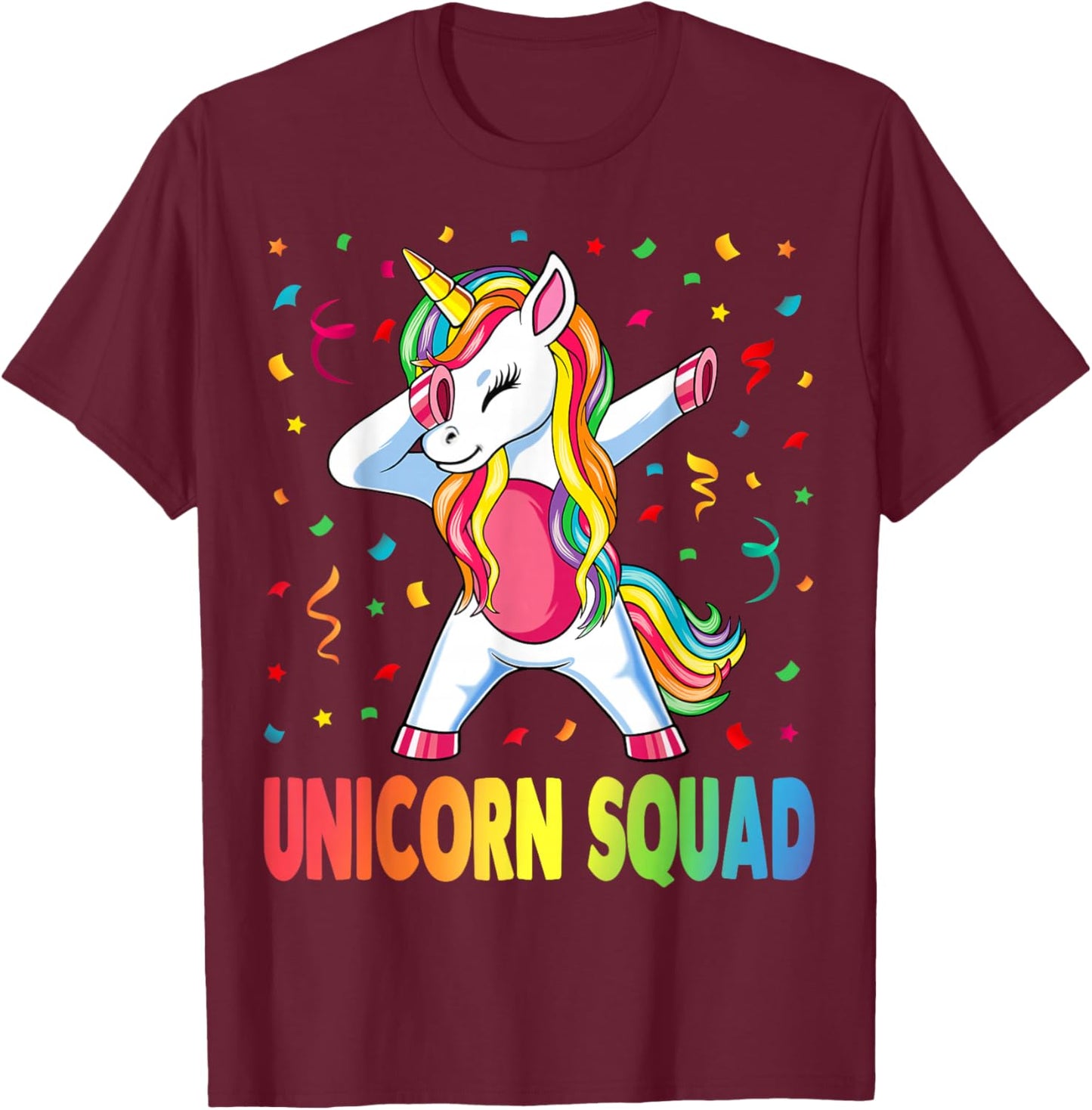 Unicorn Squad Unicorn Gifts T-Shirt - T-Shirt | Maroon