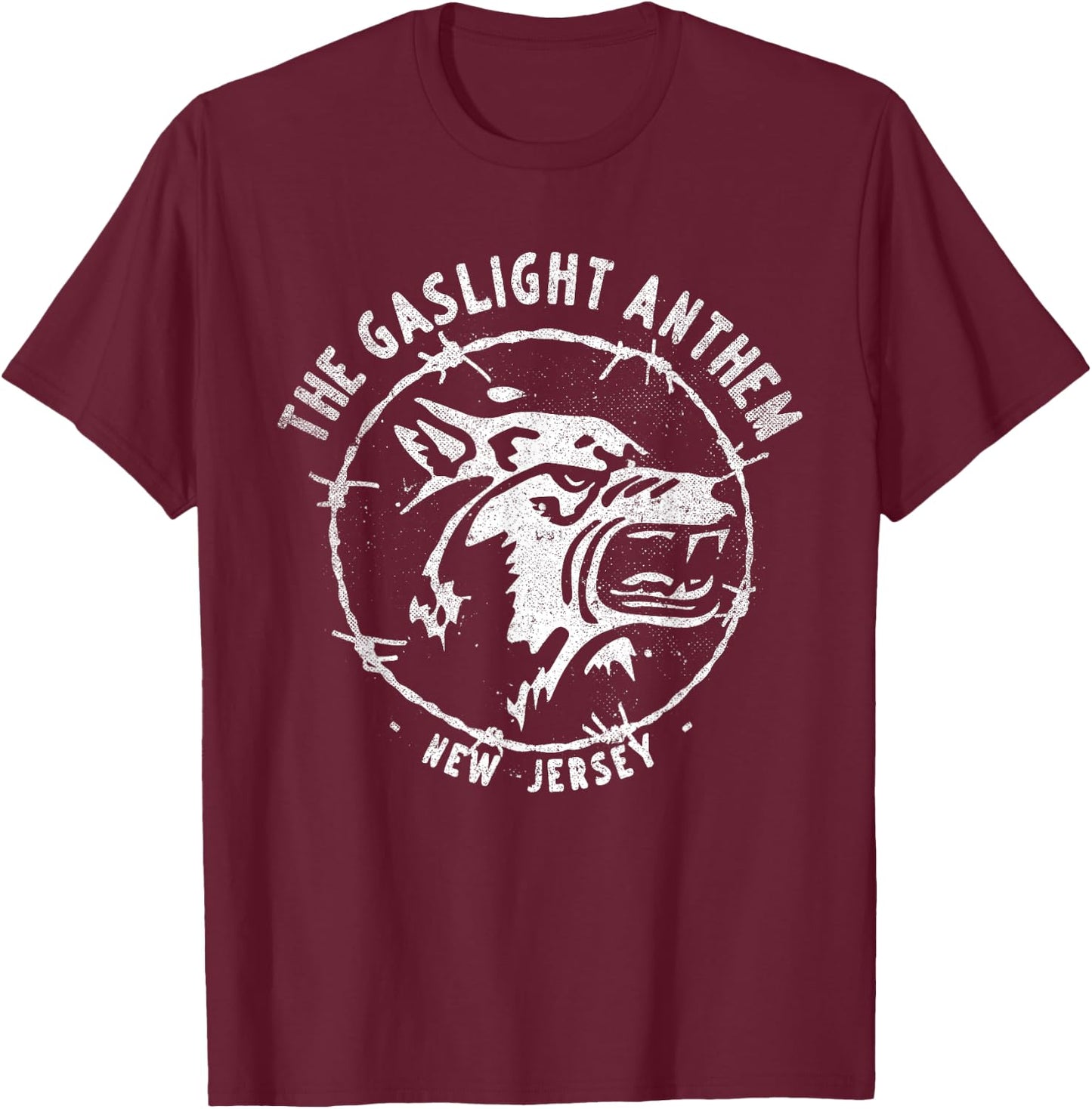 The Gaslight Anthem - Wolf T-Shirt - T-Shirt | Maroon