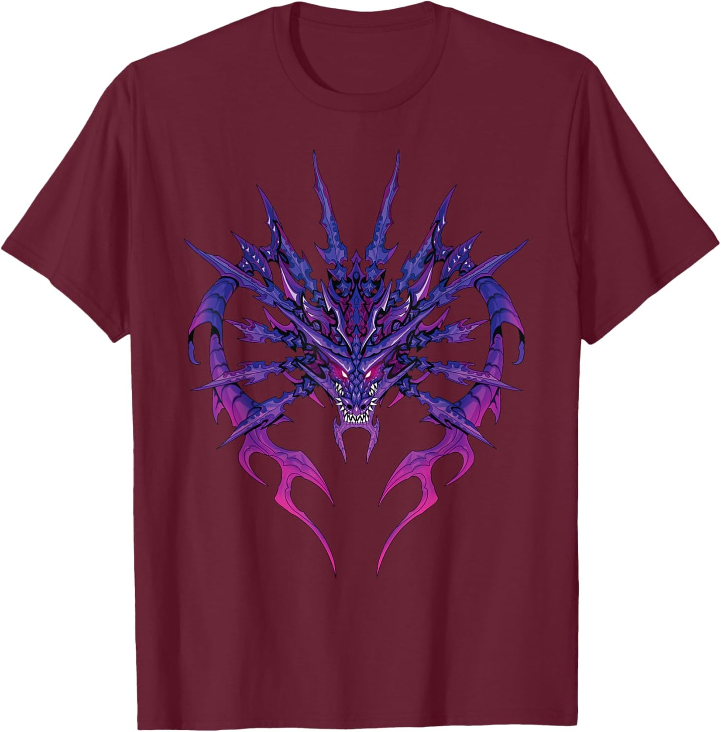 Purple sword dragon T-Shirt - T-Shirt | Maroon