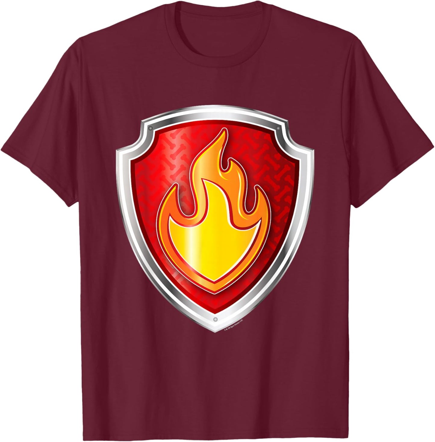 PAW Patrol Marshall Badge T-Shirt - T-Shirt | Maroon