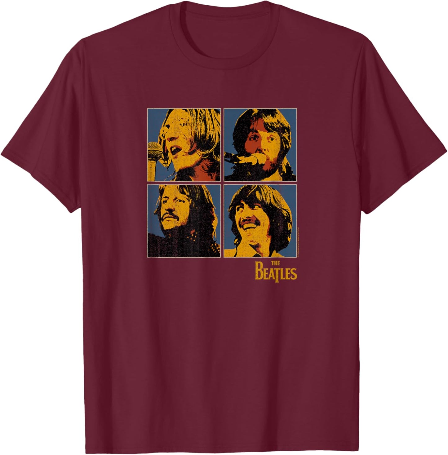 The Beatles Music - Let it Be T-Shirt - T-Shirt | Maroon