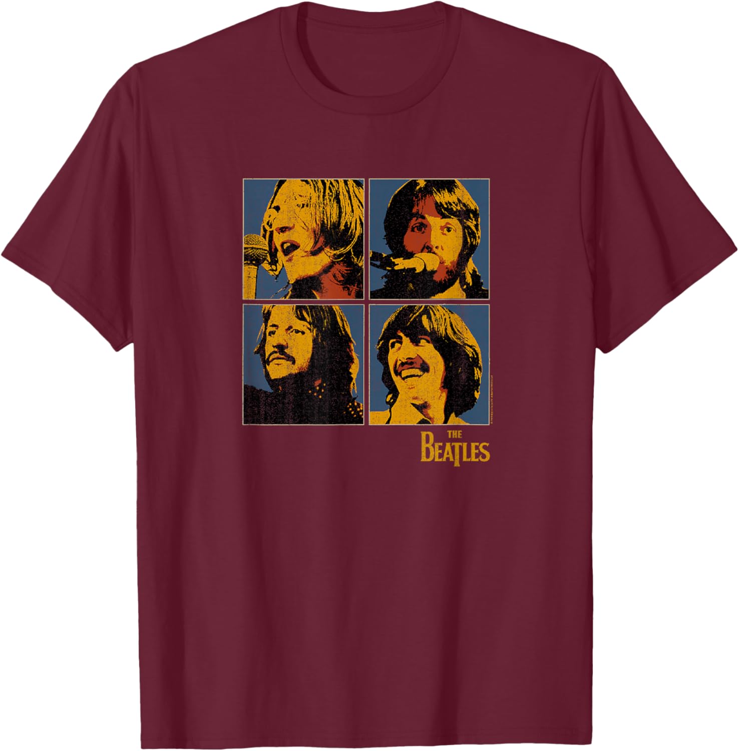 The Beatles Music - Let it Be T-Shirt - T-Shirt | Maroon