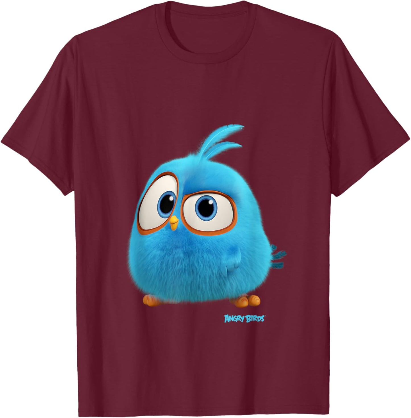 Angry Birds Blues Curious Hatchling Official Merchandise T-Shirt - T-Shirt | Maroon