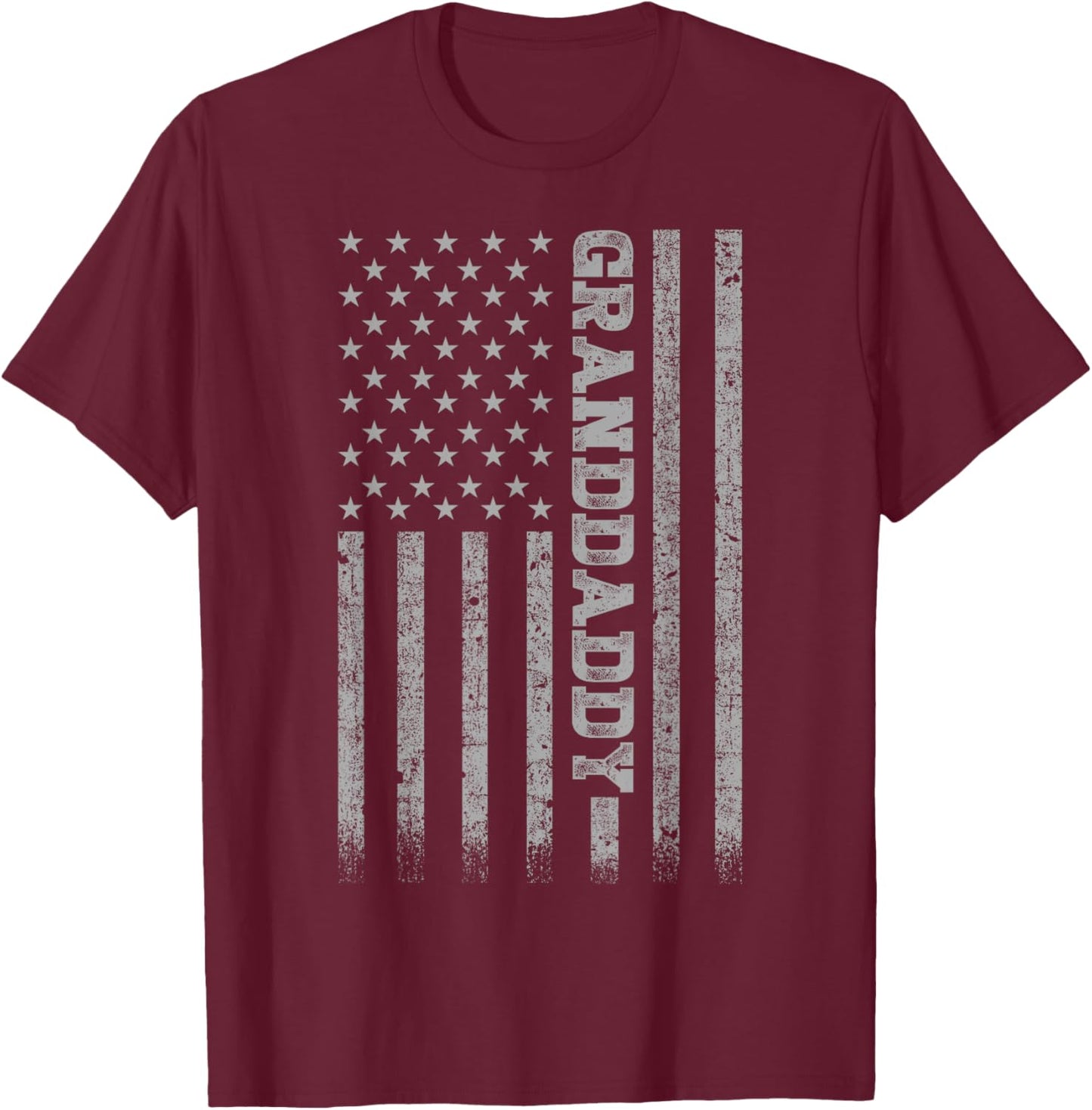 Granddaddy American Flag T-Shirt - T-Shirt | Maroon