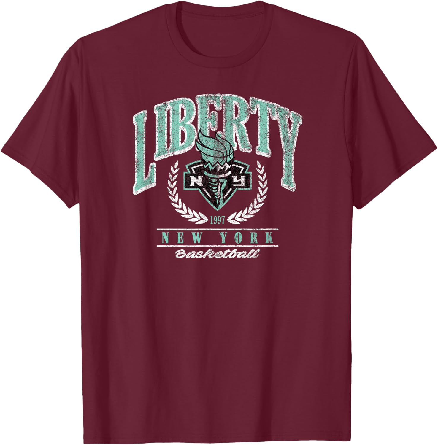 WNBA New York Liberty Top Class T-Shirt - T-Shirt | Maroon