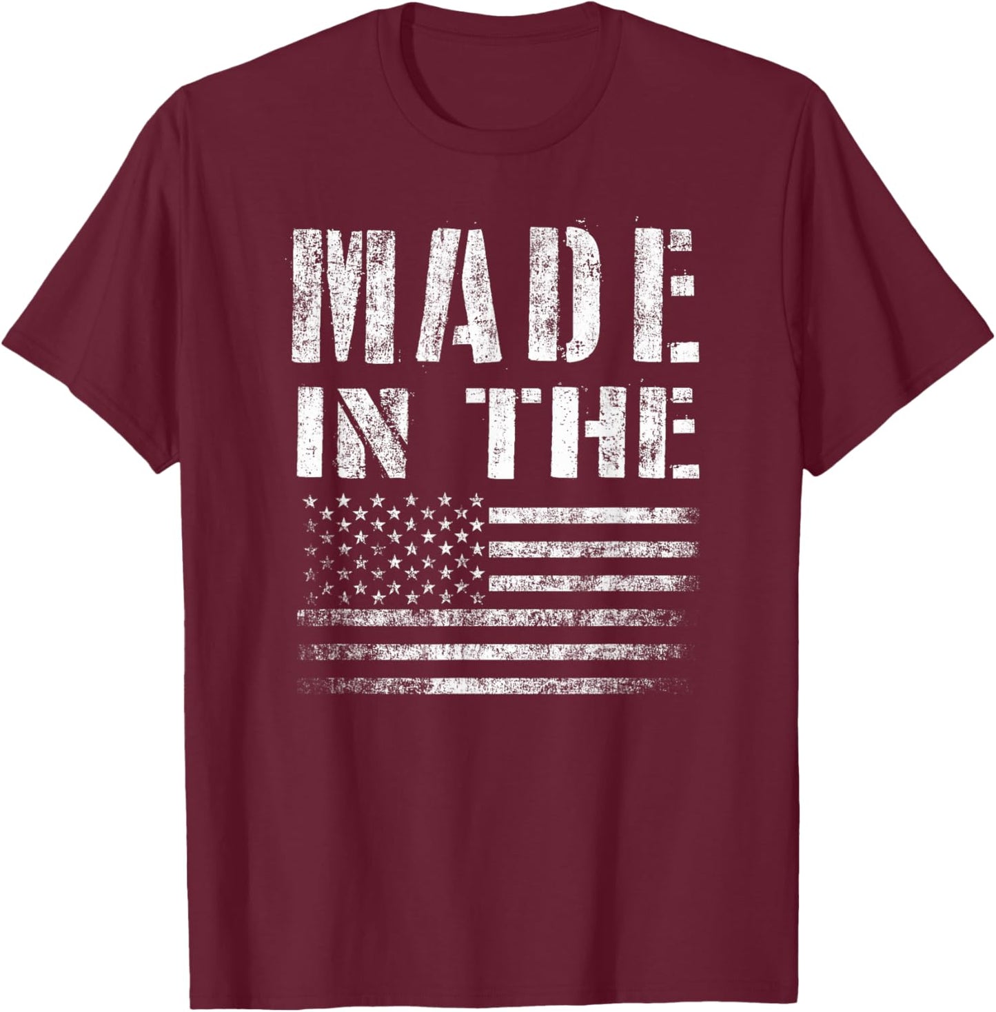 Made in the America T-Shirt - T-Shirt | Maroon
