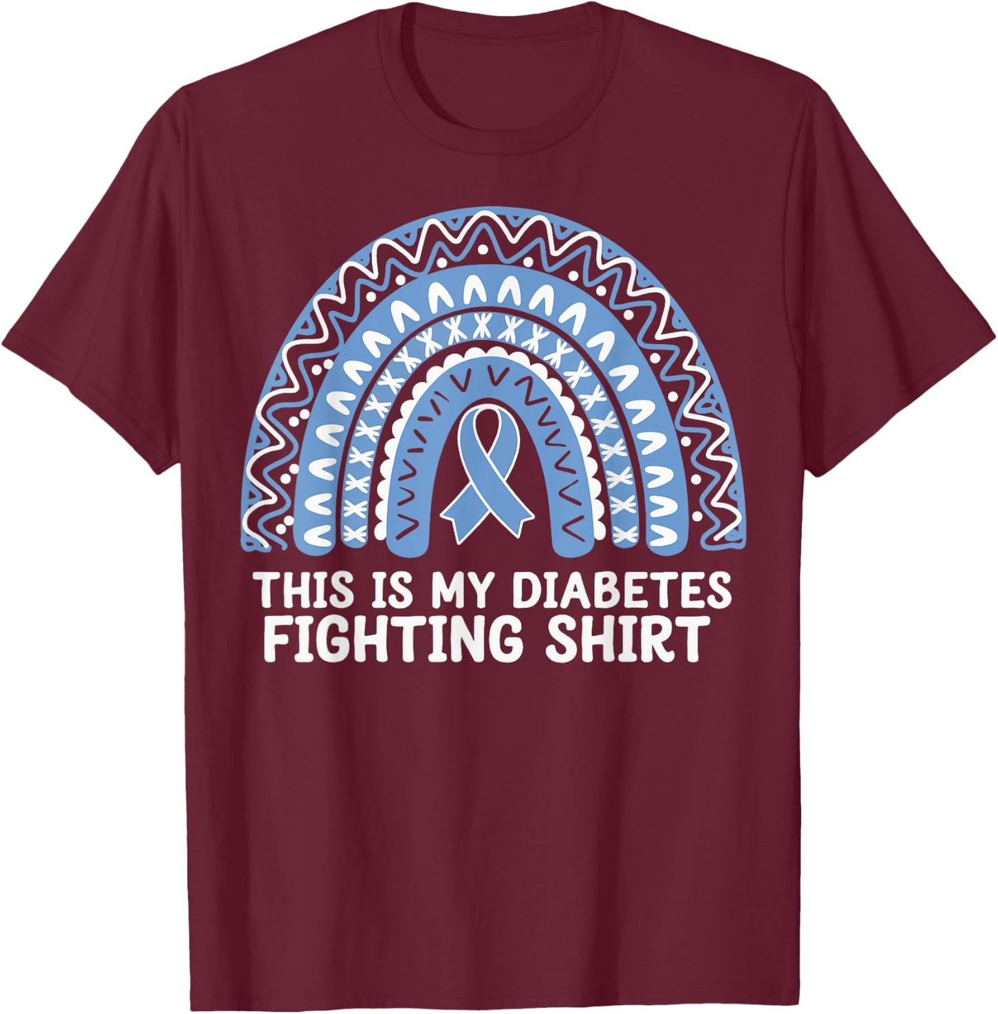This Is My Diabetes Fighting T-Shirt - T-Shirt | Maroon