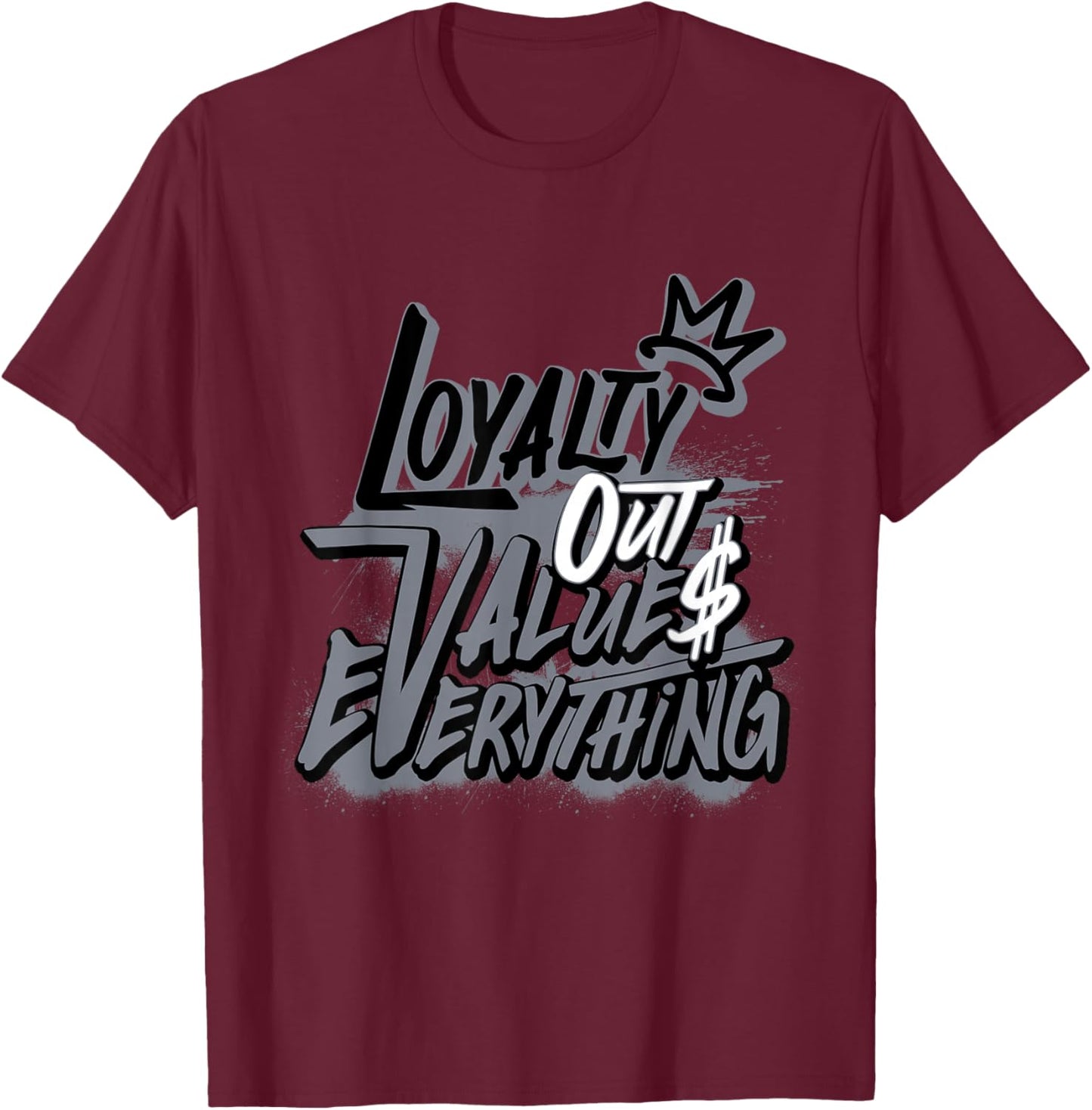 Retro Cool Grey 11s Loyalty Out Value Shoes 11 Cool Grey T-Shirt - T-Shirt | Maroon