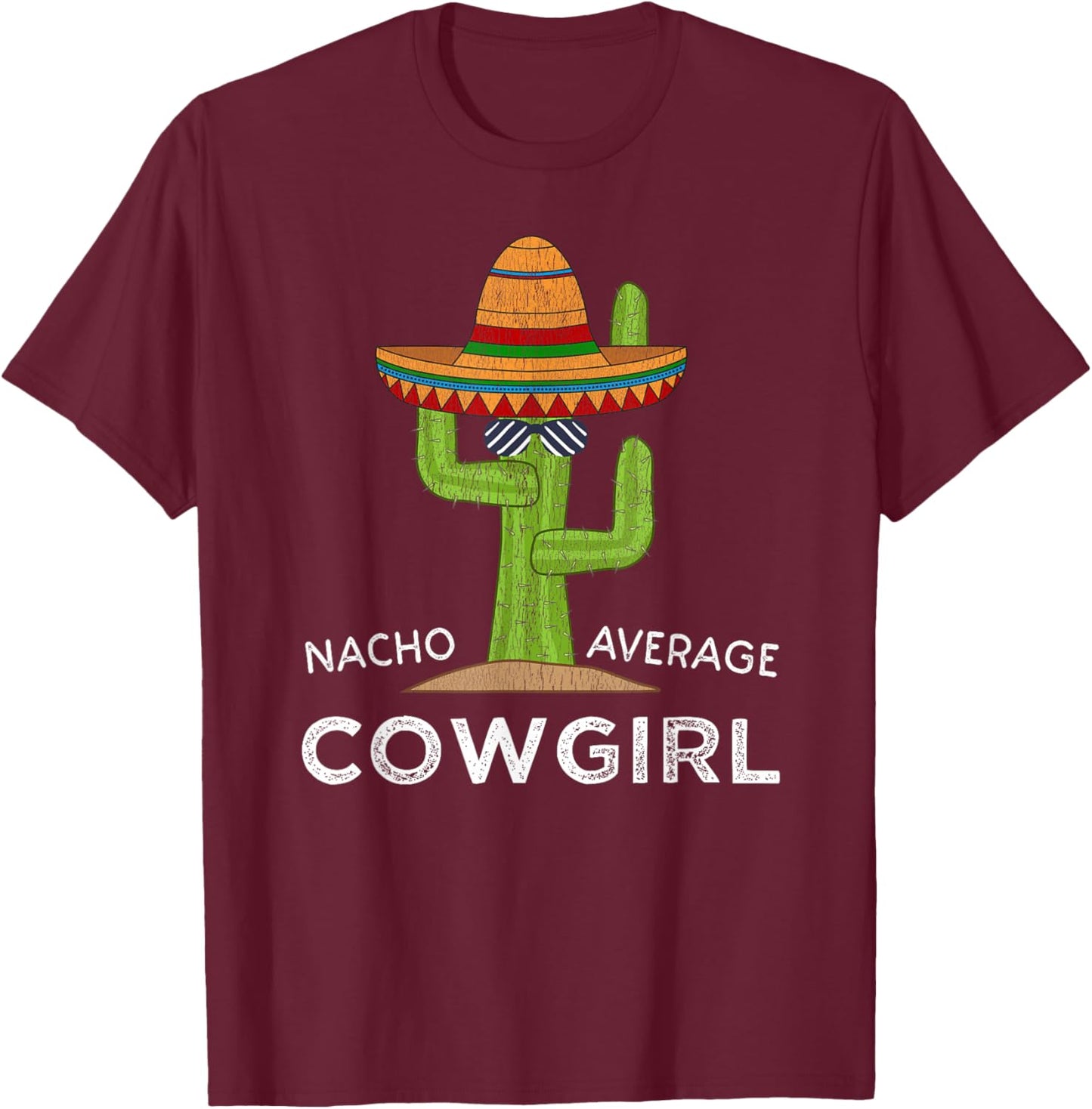 Cute Funny Cowgirl T-Shirt - T-Shirt | Maroon