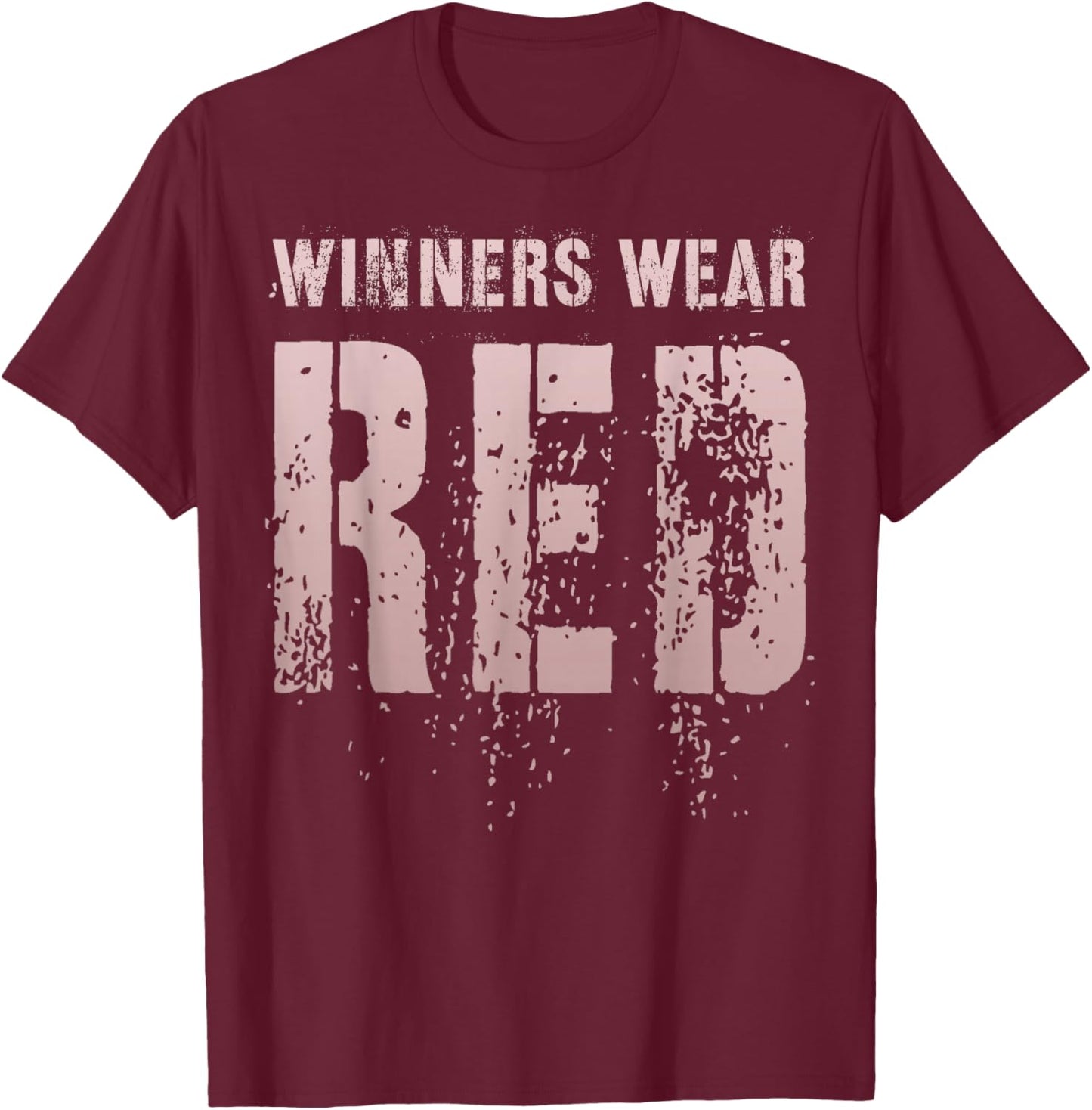 Vintage WINNERS WEAR RED Summer Camp Let's Go Team War Game T-Shirt - T-Shirt | Maroon