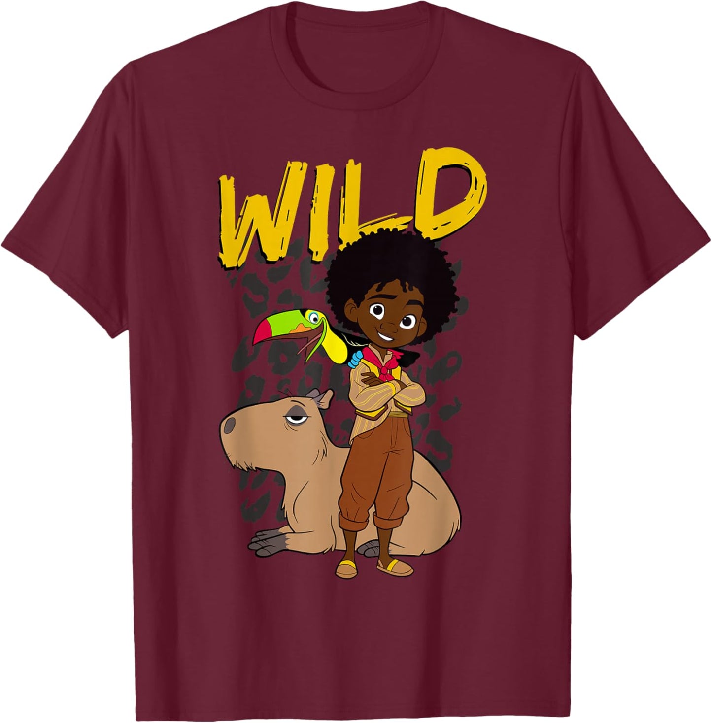 Disney Encanto Antonio Wild Poster V-2 T-Shirt - T-Shirt | Maroon