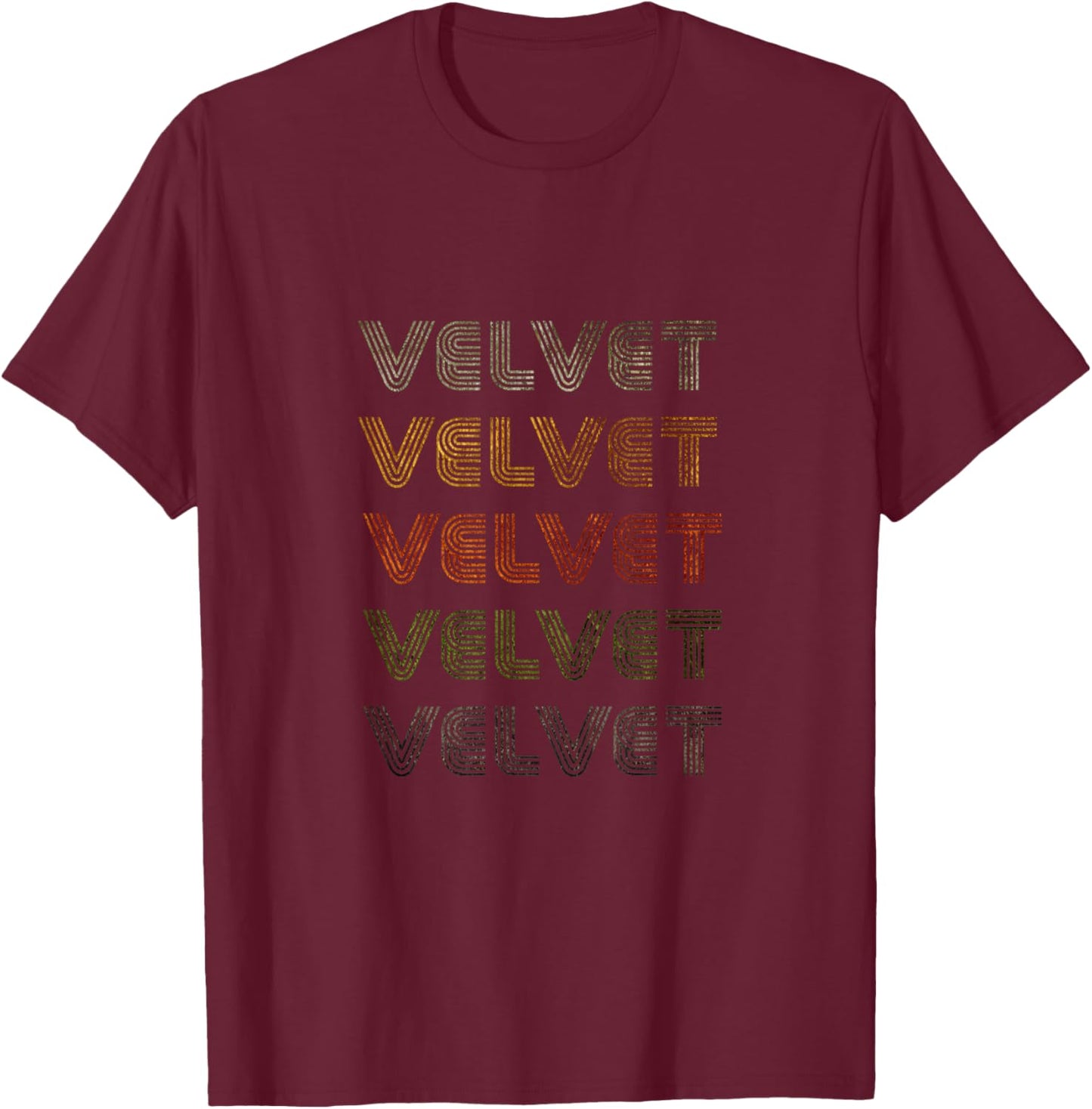 Love Heart Velvet Grunge/Vintage Style Black Velvet T-Shirt - T-Shirt | Maroon