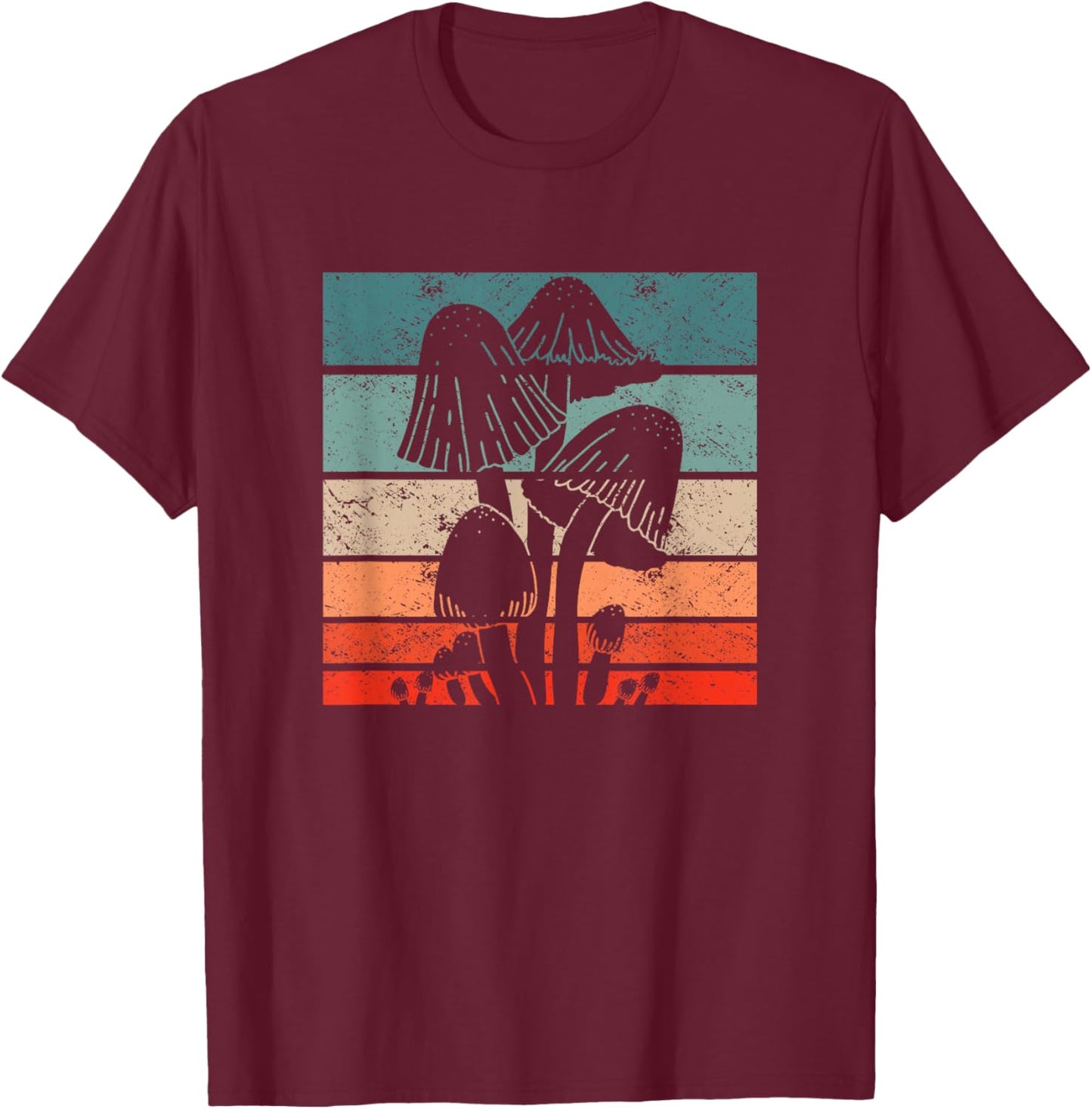 Retro Mushroom Collector Schwammerl - Vintage Mushroom Finder T-Shirt - T-Shirt | Maroon