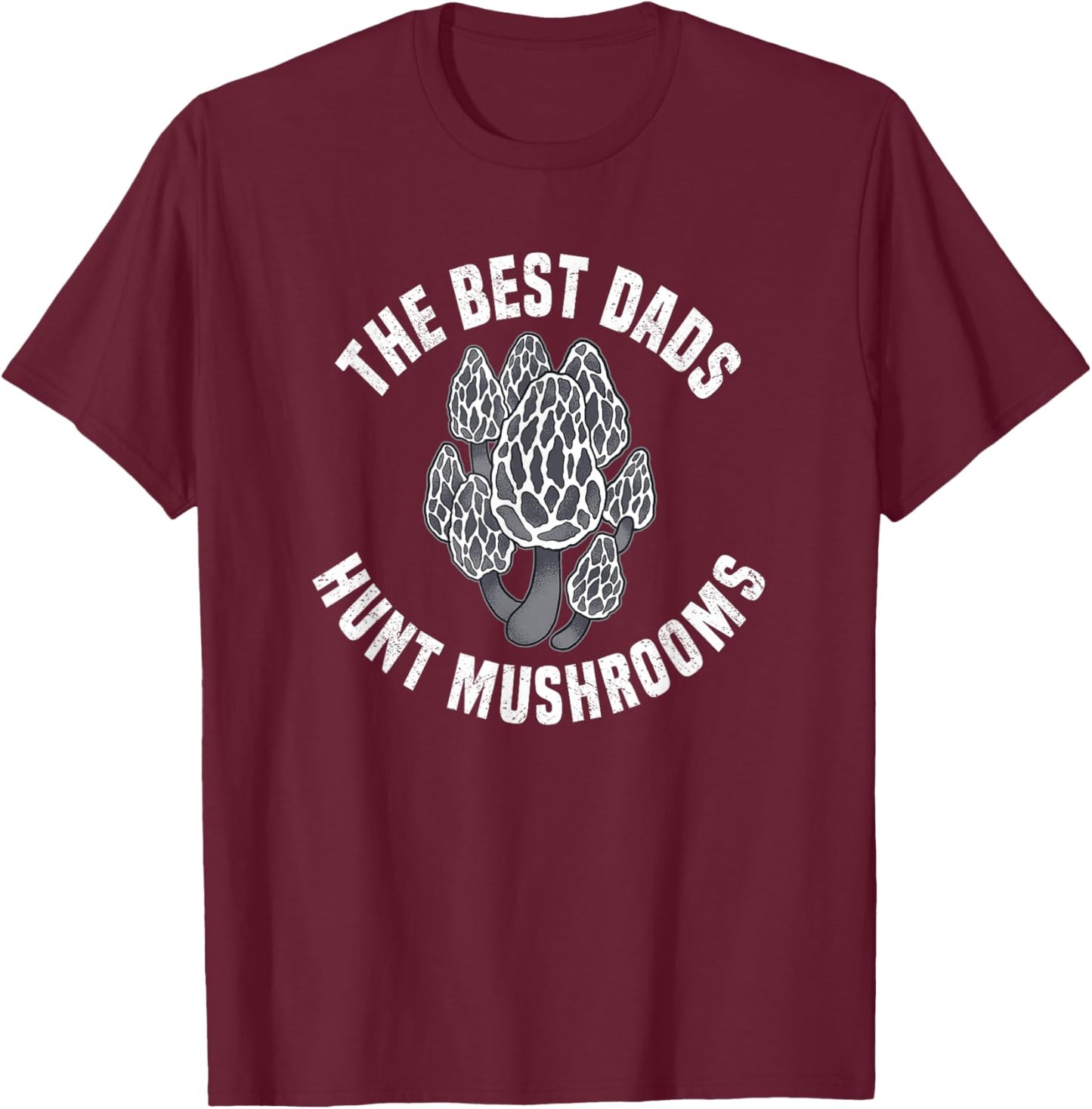 Mushroom Hunting Morel Shrooming T-Shirt - T-Shirt | Maroon