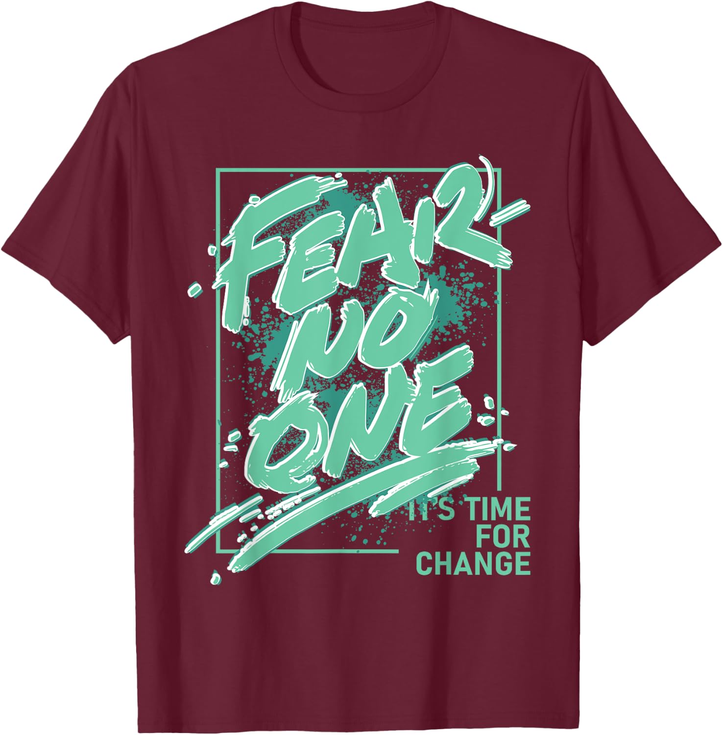 Fear No One Retro Green Glow 1s Matching Women T-Shirt - T-Shirt | Maroon