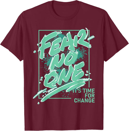 Fear No One Retro Green Glow 1s Matching Women T-Shirt - T-Shirt | Maroon