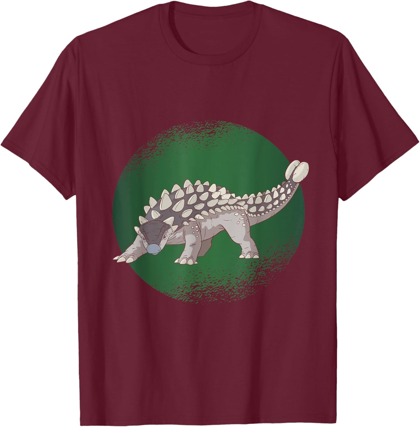 Ankylosaurus dinosaur T-Shirt - T-Shirt | Maroon