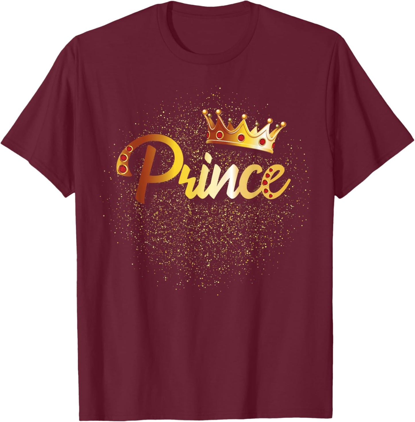 Prince Shirt Boys Kids Him & Her Family Matching T-Shirt - T-Shirt | Maroon