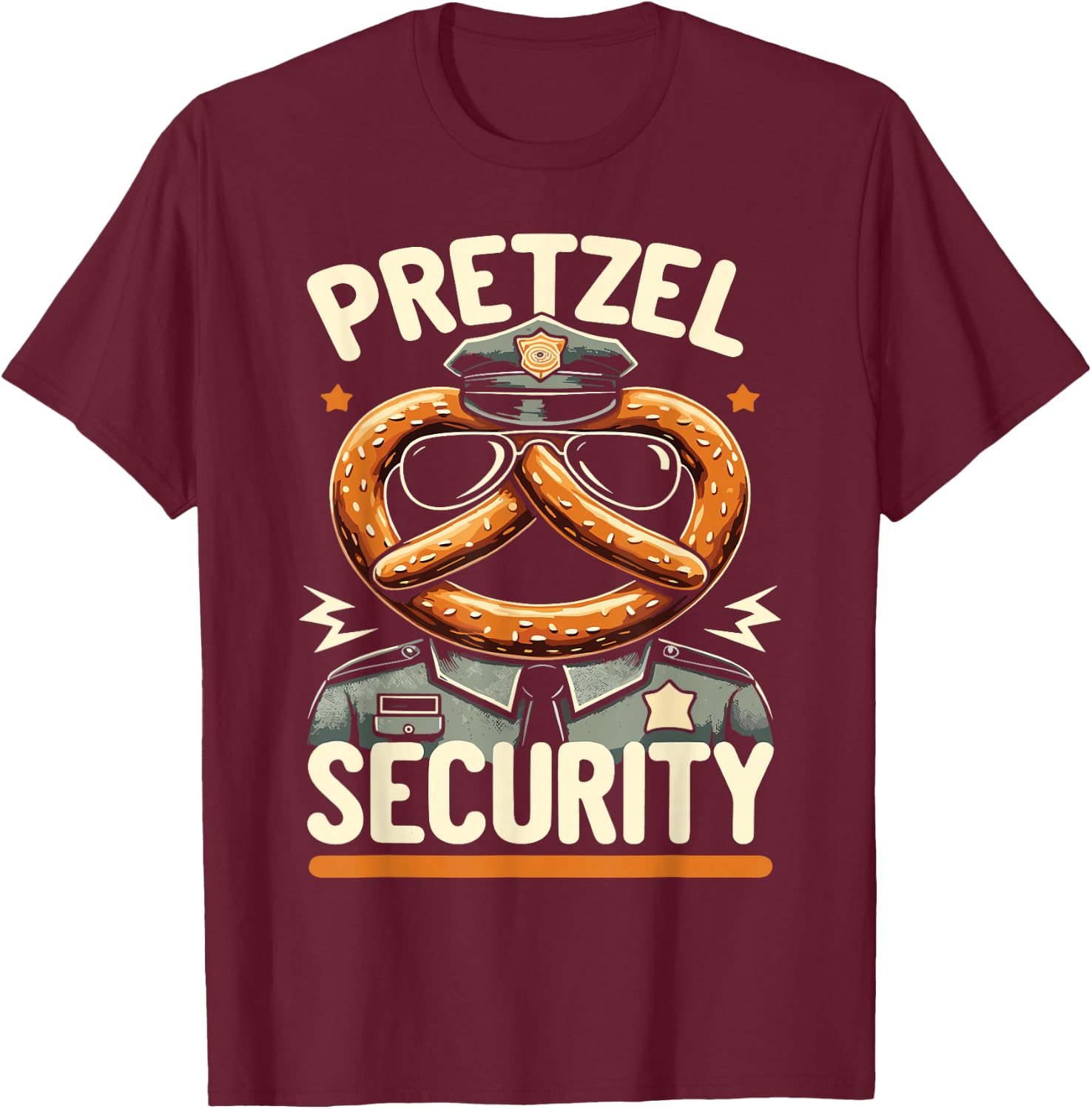 Pretzel Day German Food Pretzel Lover T-Shirt - T-Shirt | Maroon