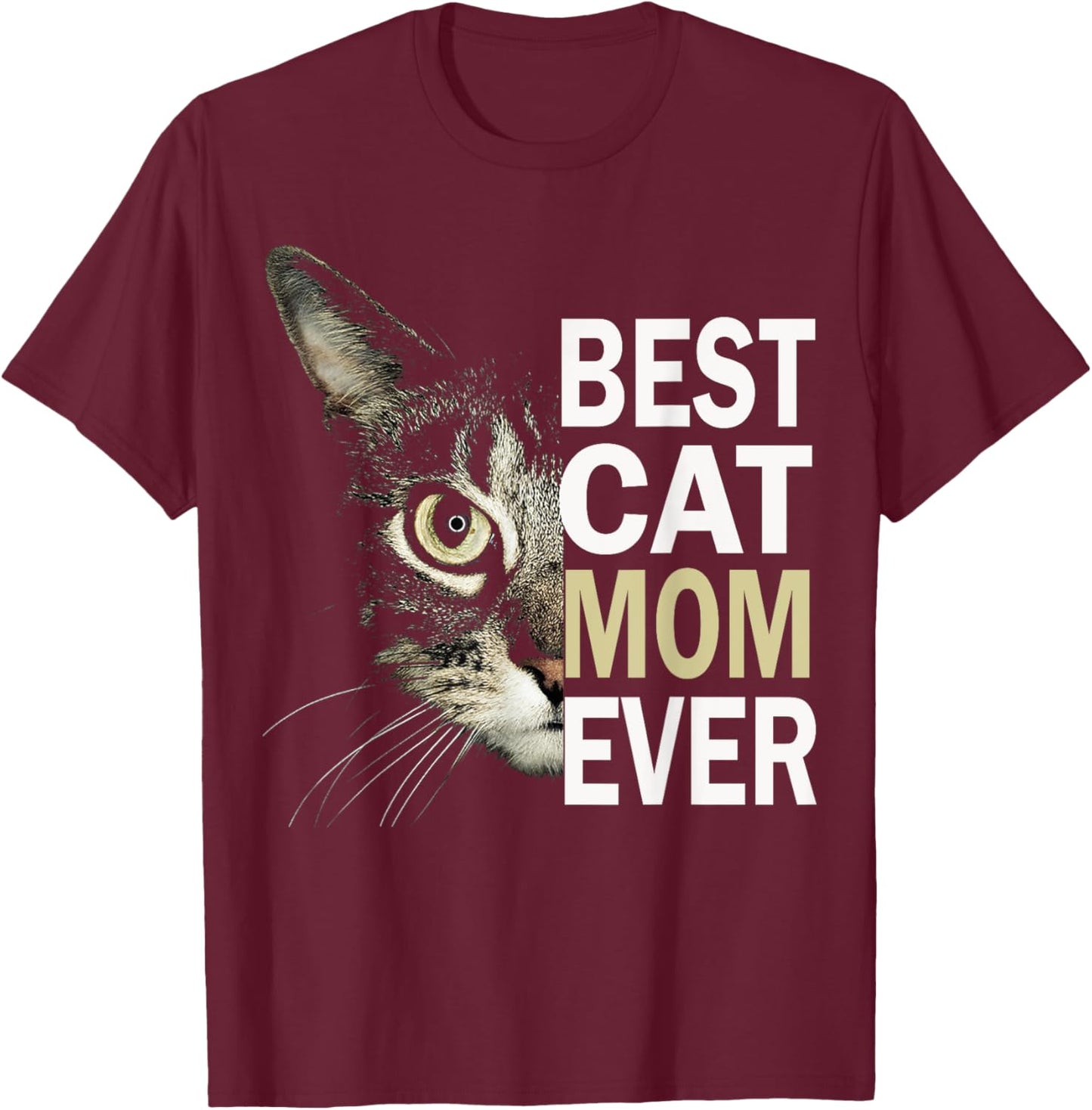 Cat mom, best cat mom, best cat mom ever, cat mom t shirt Women Kids T-Shirt - T-Shirt | Maroon