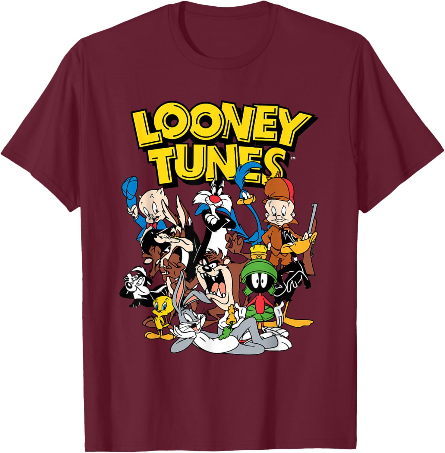 Looney Tunes T-Shirt - T-Shirt | Maroon