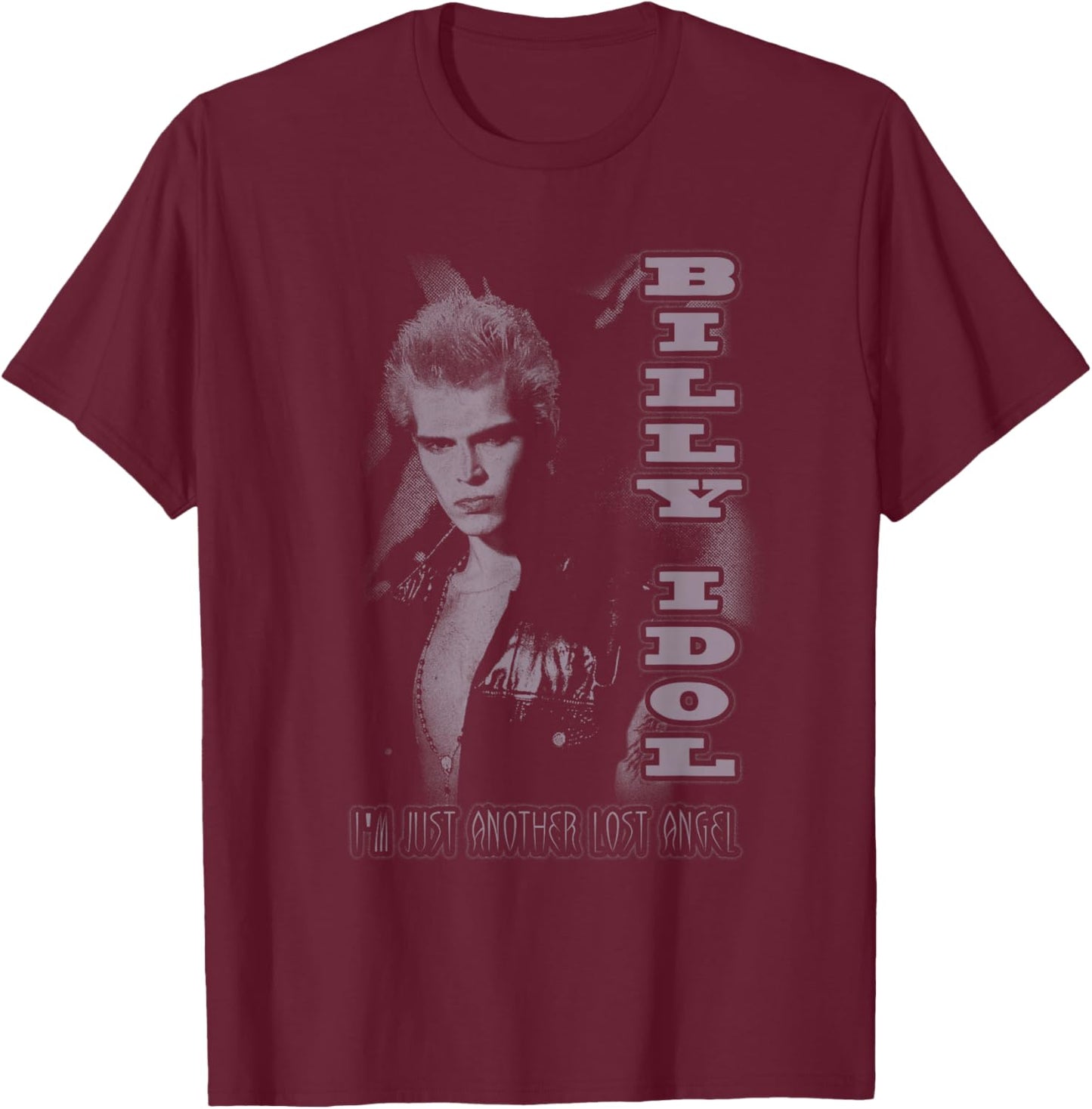Billy Idol - Lost Angel T-Shirt - T-Shirt | Maroon