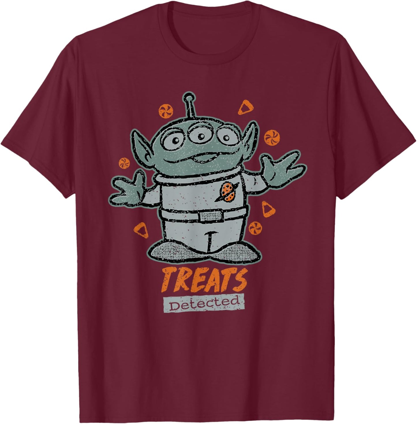 Disney Pixar Toy Story Aliens Halloween Treats Detected T-Shirt - T-Shirt | Maroon