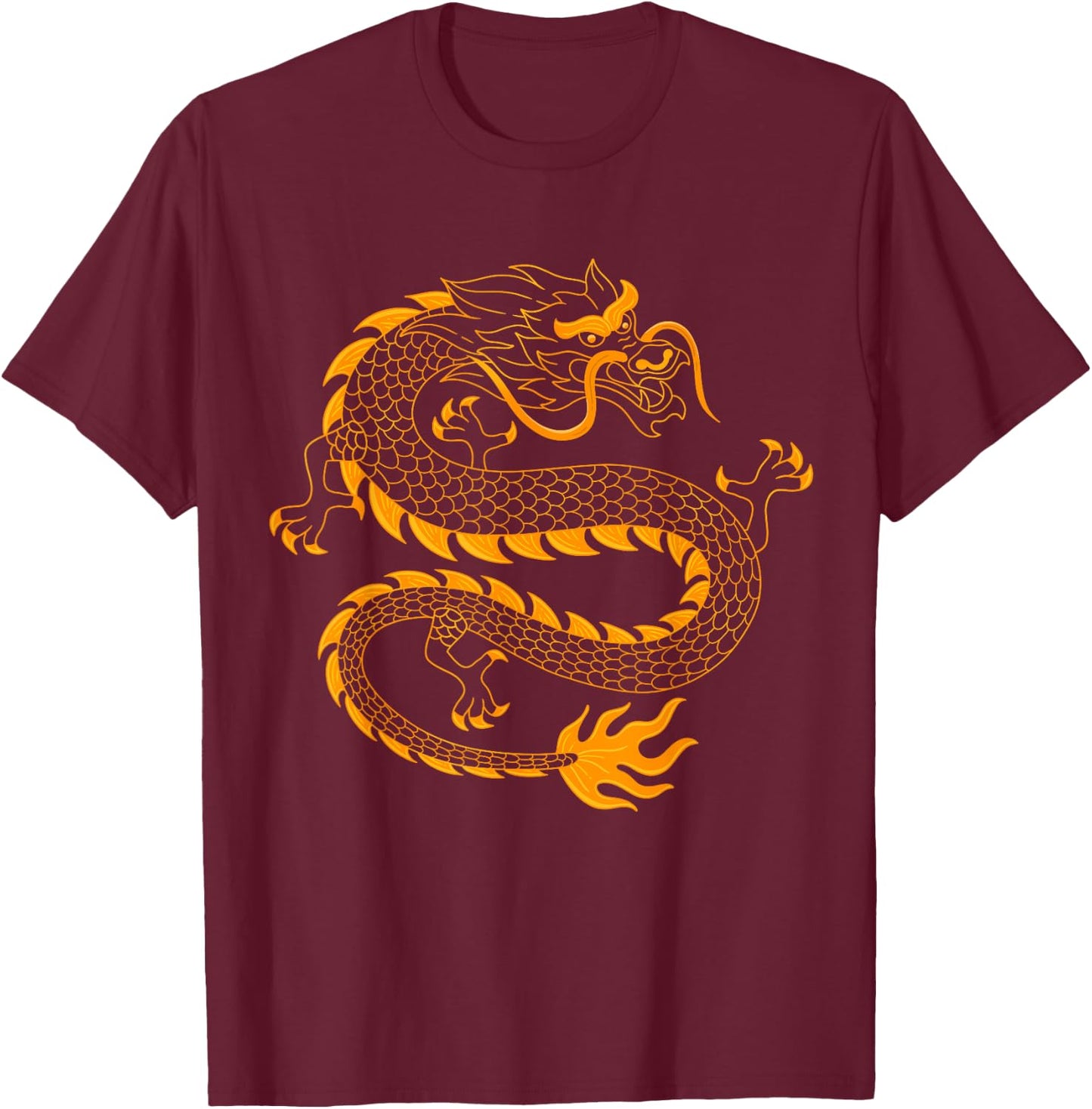 Dragons Mythical Creatures Beasts and Fantasy Lovers Dragon T-Shirt - T-Shirt | Maroon