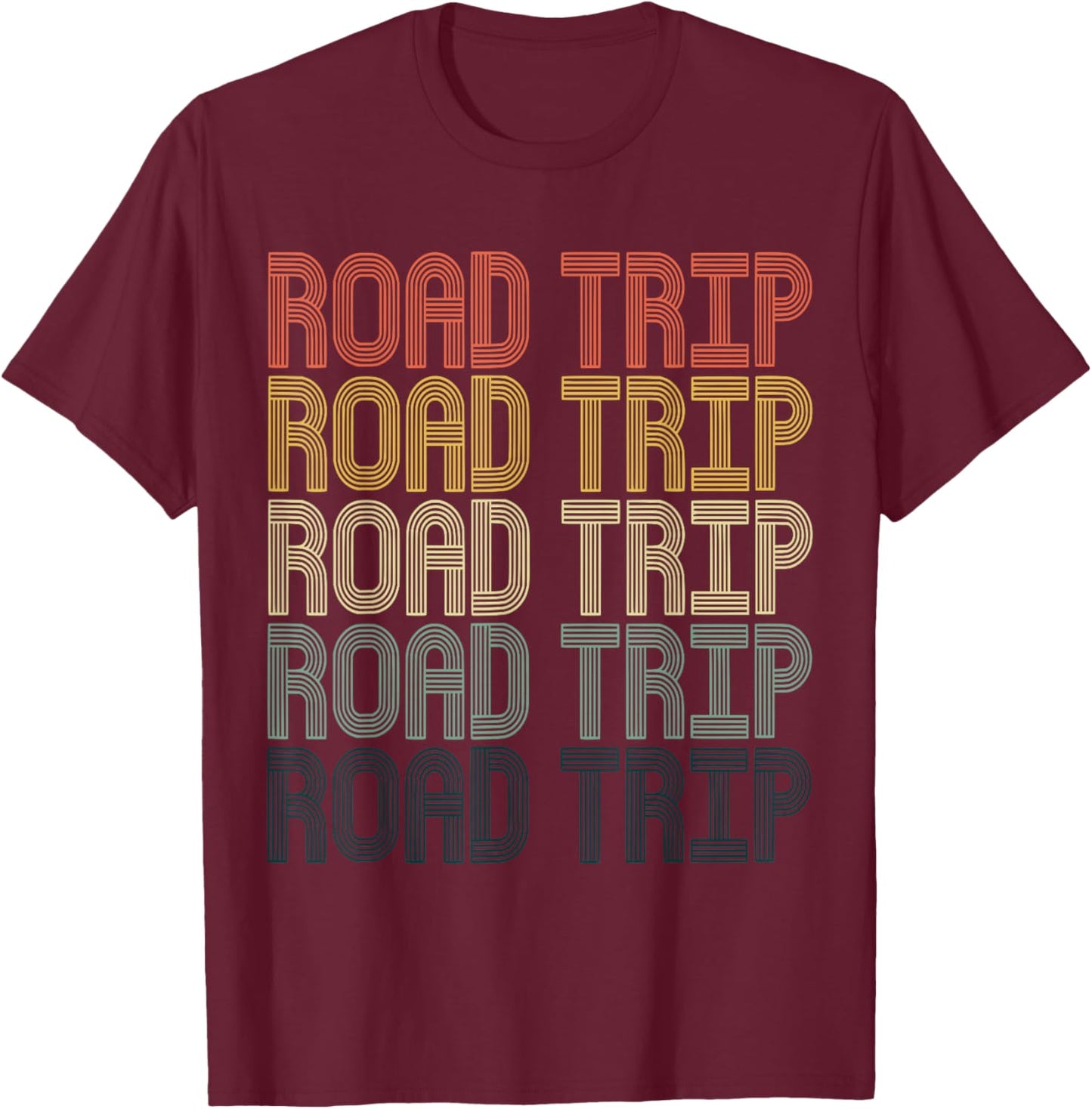 Road Trip 2022 Vintage Matching Family T-Shirt - T-Shirt | Maroon