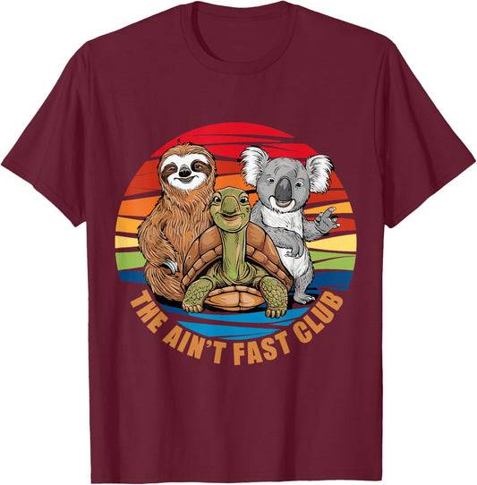 The Ain't Fast Club T-Shirt - T-Shirt | Maroon