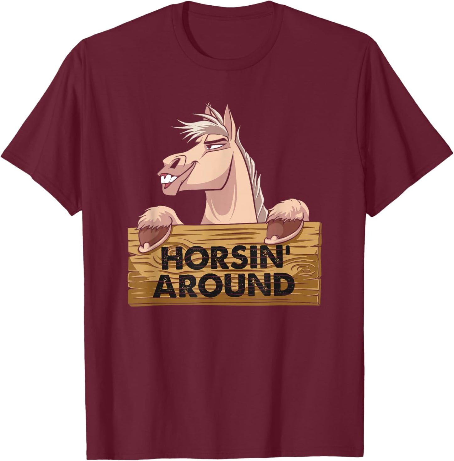 Funny Horsin Around - Horse Lover T-Shirt - T-Shirt | Maroon