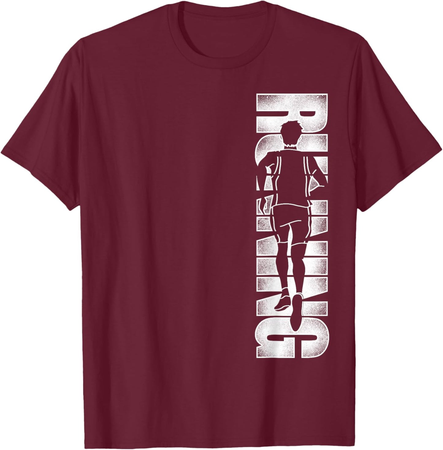 Running Runner Half Marathon Vintage Running T-Shirt - T-Shirt | Maroon