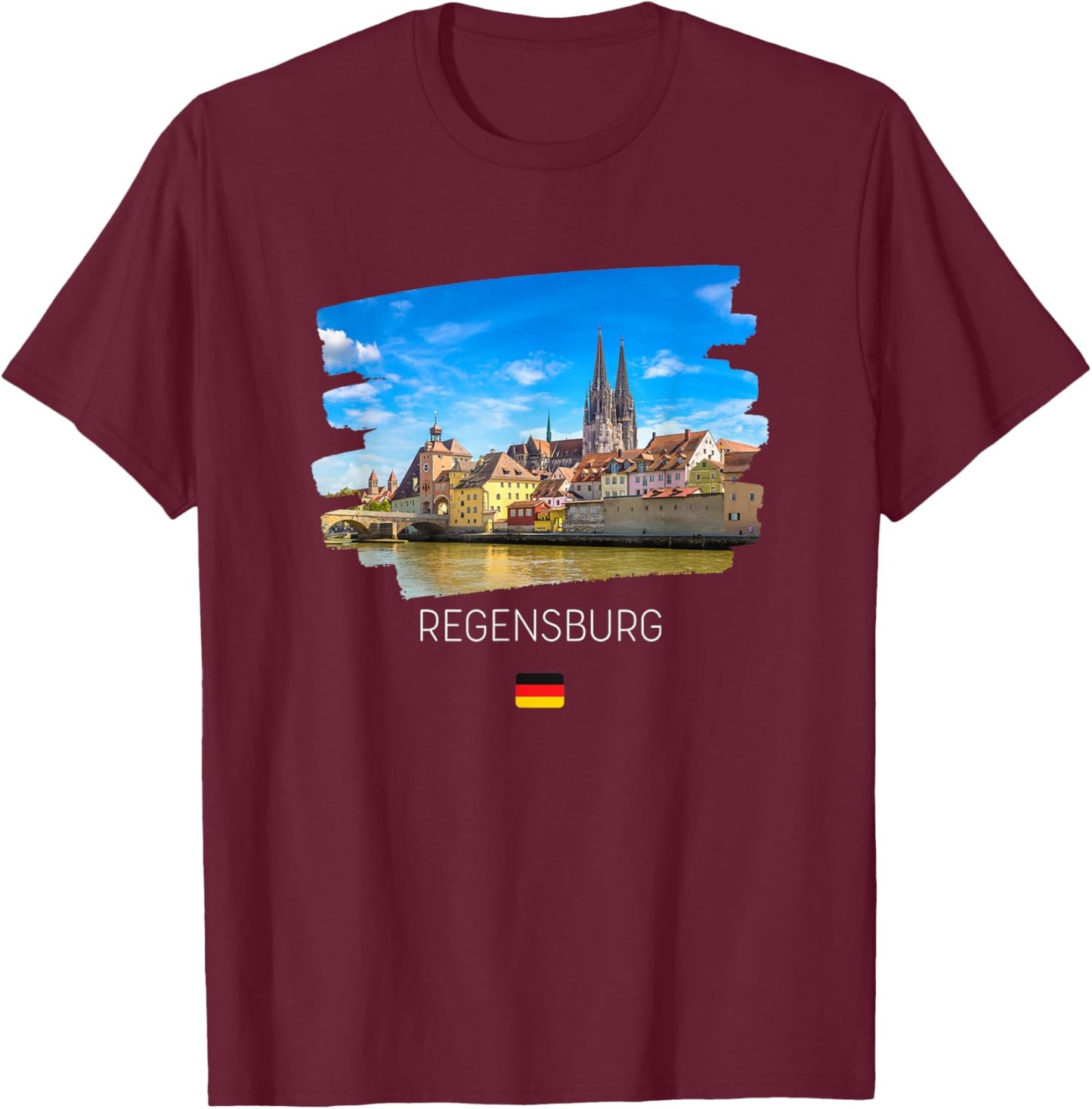 Regensburg Germany T-Shirt - T-Shirt | Maroon