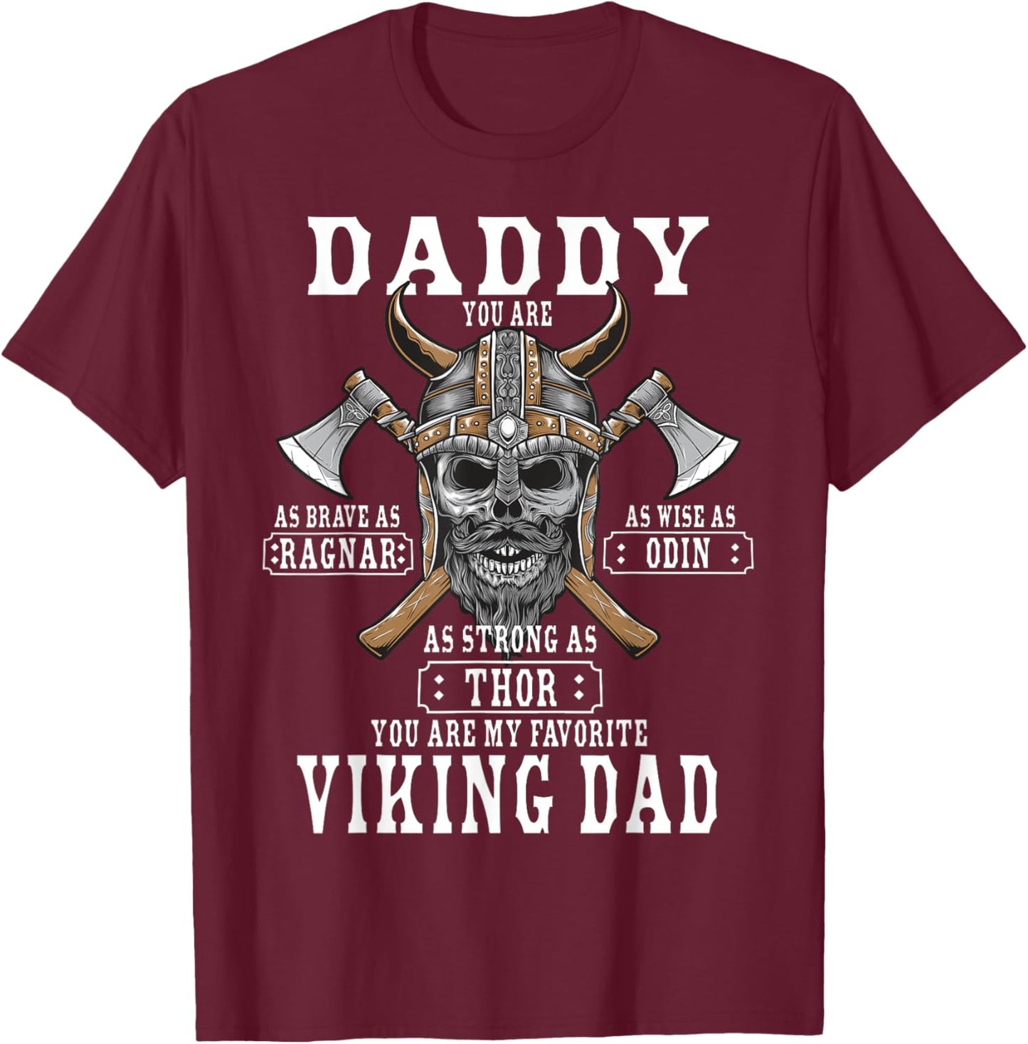 Viking Norse Mythology Husband - Best Viking Dad T-Shirt - T-Shirt | Maroon