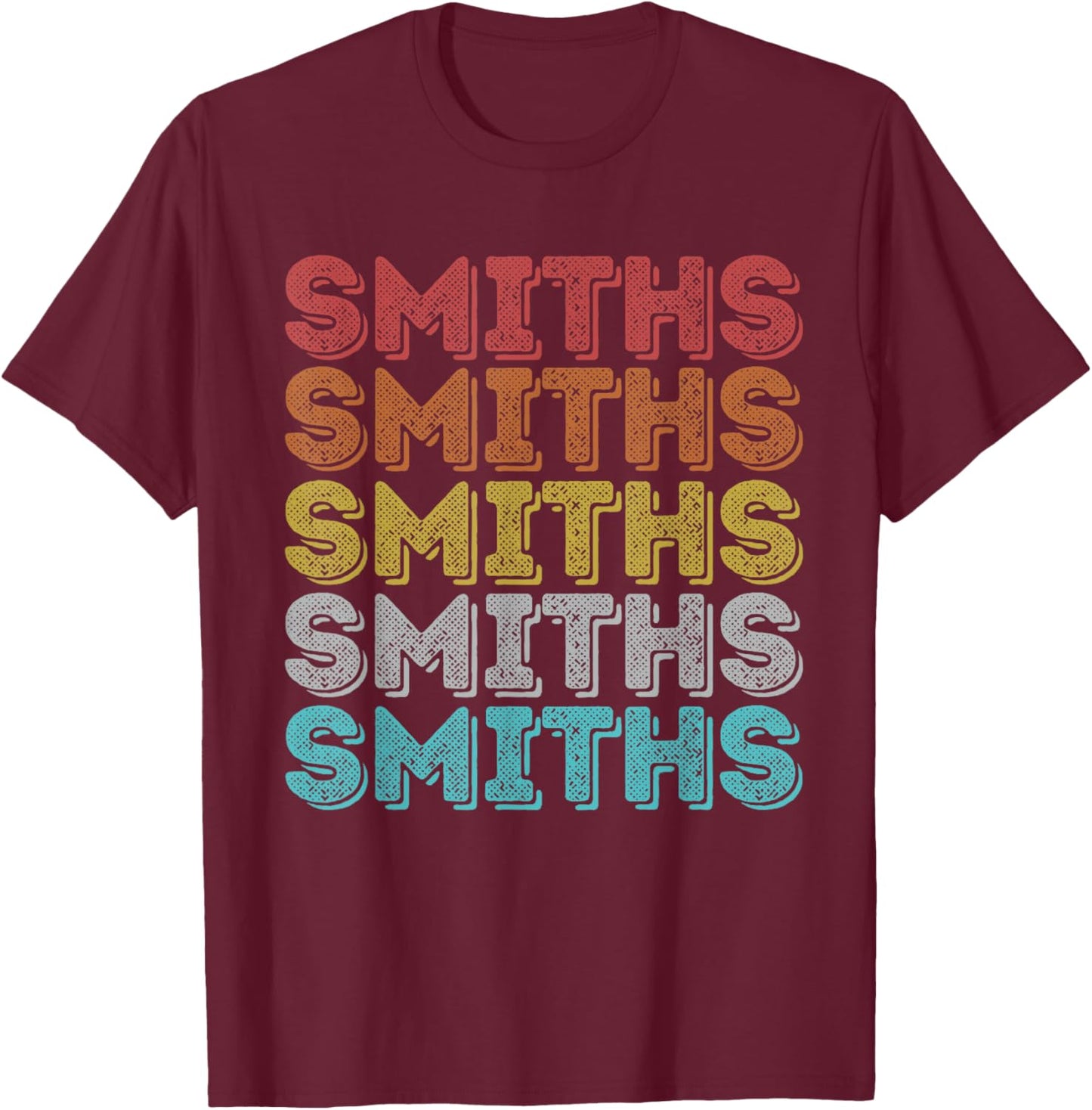 Vintage Retro Smiths T-Shirt - T-Shirt | Maroon