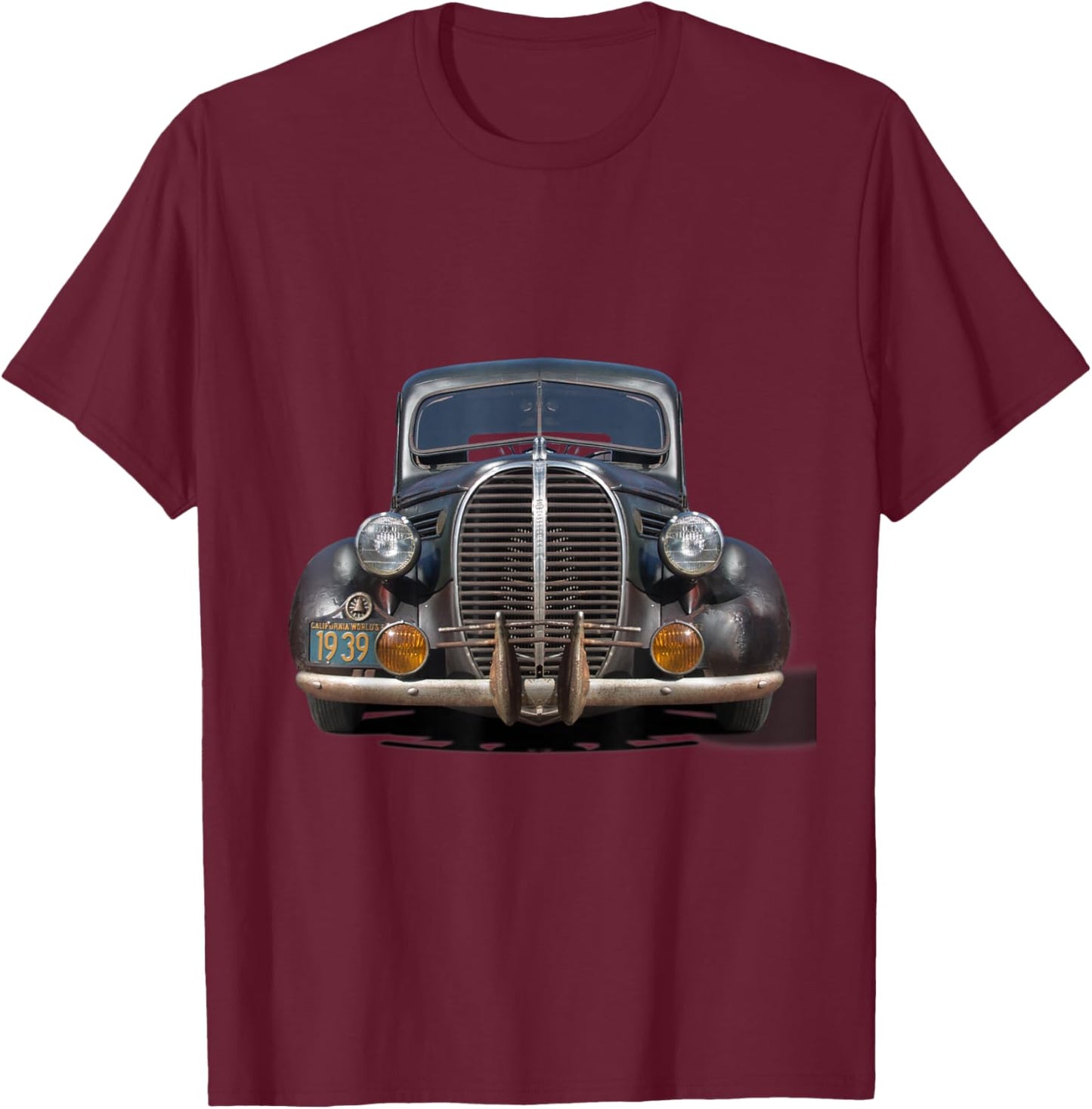 1938 1939 Rustic Pickup Truck T-Shirt - T-Shirt | Maroon