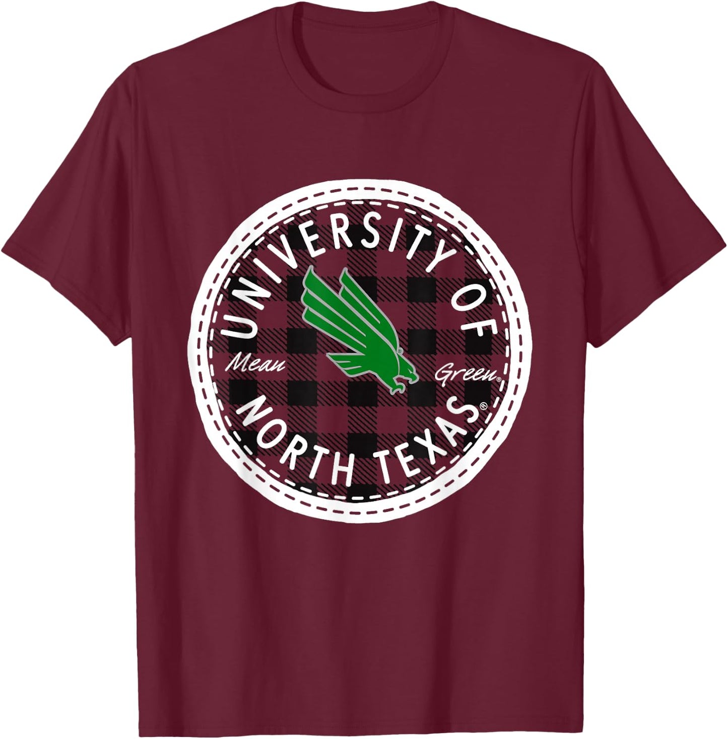 North Texas Mean Green | NCAA University of Merch | 1709EL08 T-Shirt - T-Shirt | Maroon