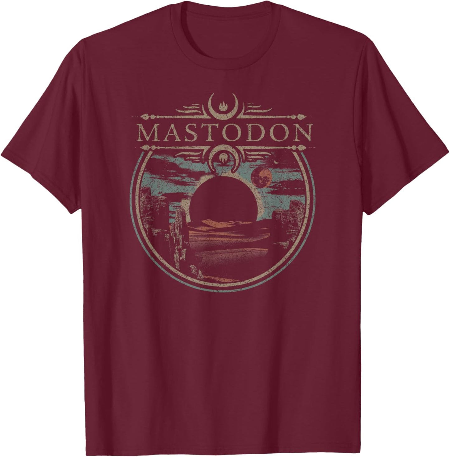 Mastodon - Horizon T-Shirt - T-Shirt | Maroon